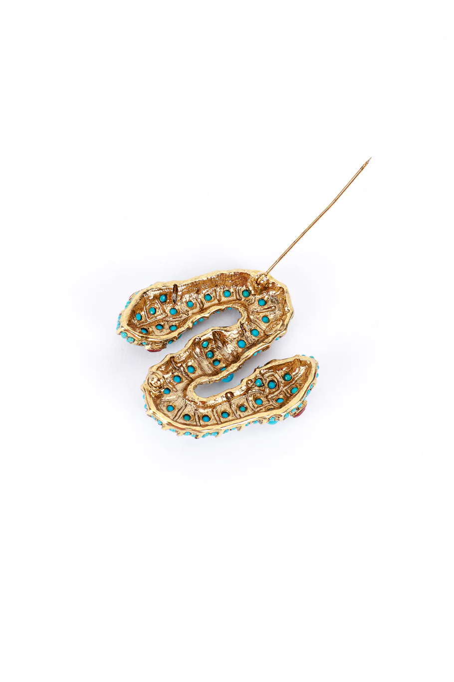 Double Snake Head Brooch - Image 5