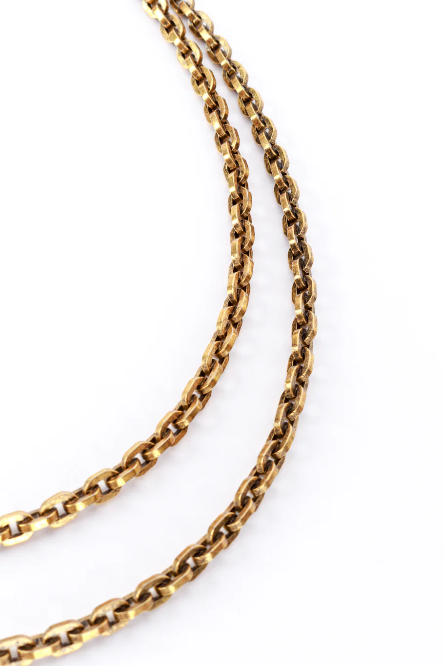 Double Strand Geometric Pendant Necklace - Image 3
