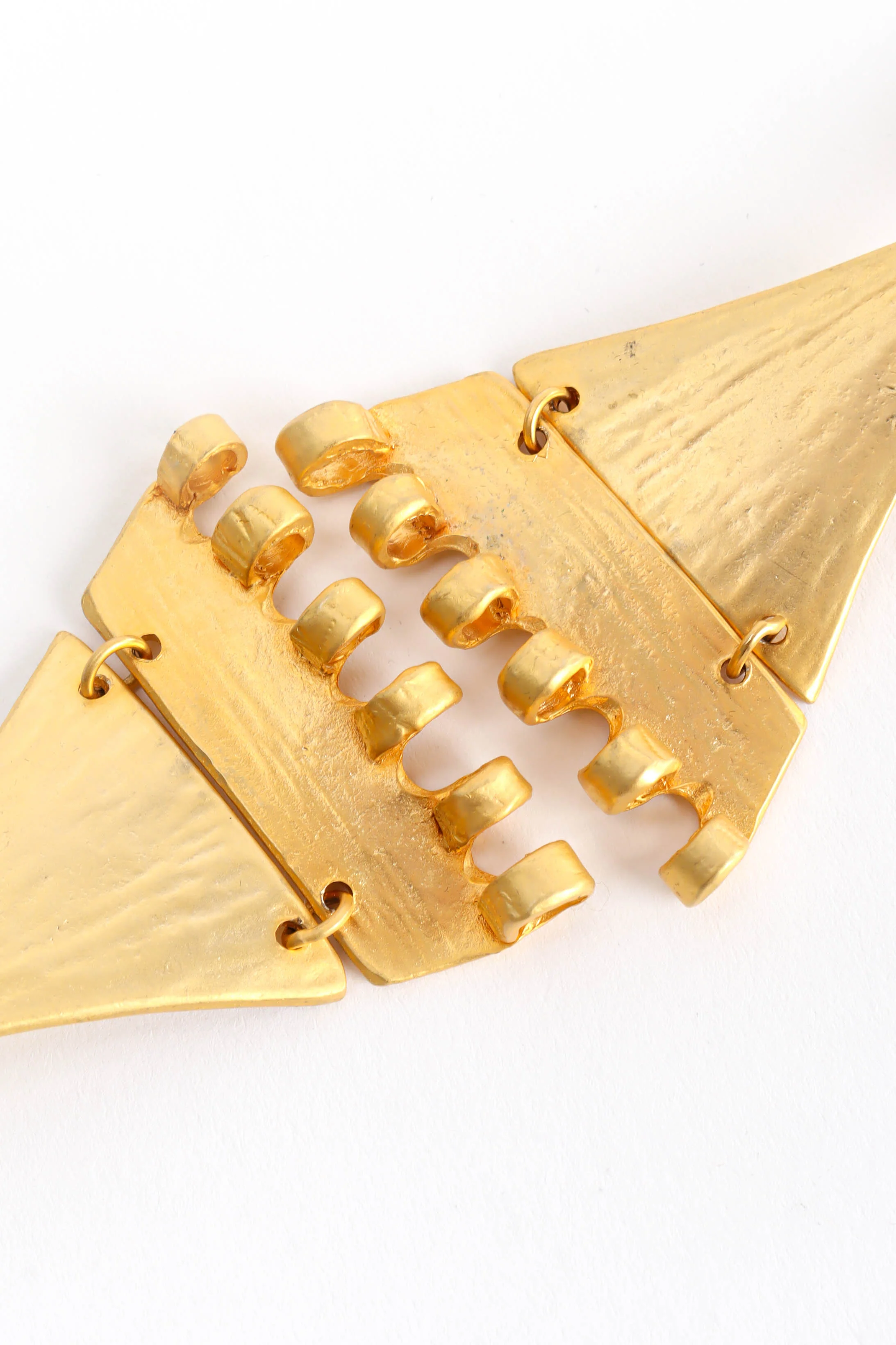 Double Triangle Drop Earrings - Image 6