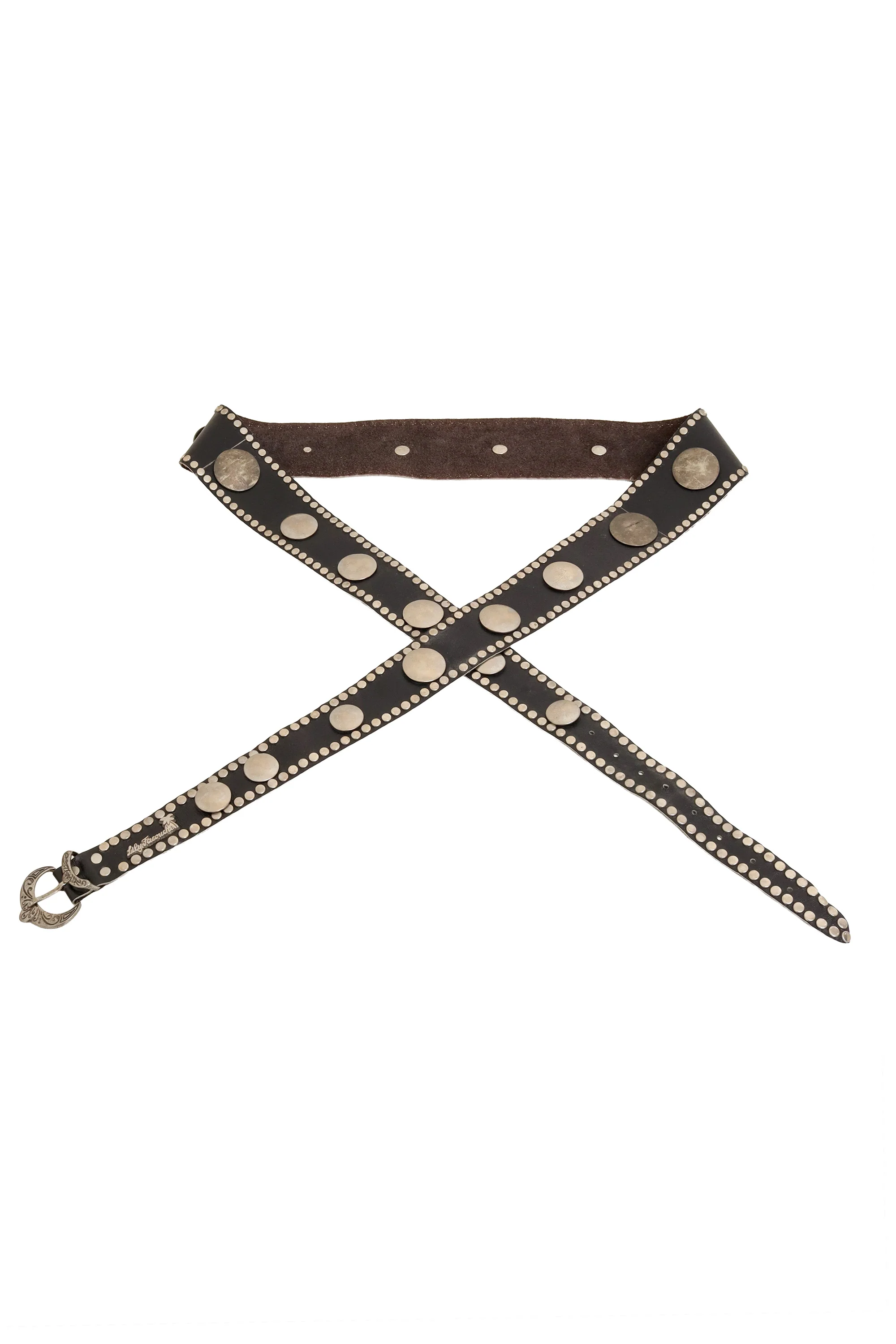 Double Wrap Leather Disc Belt