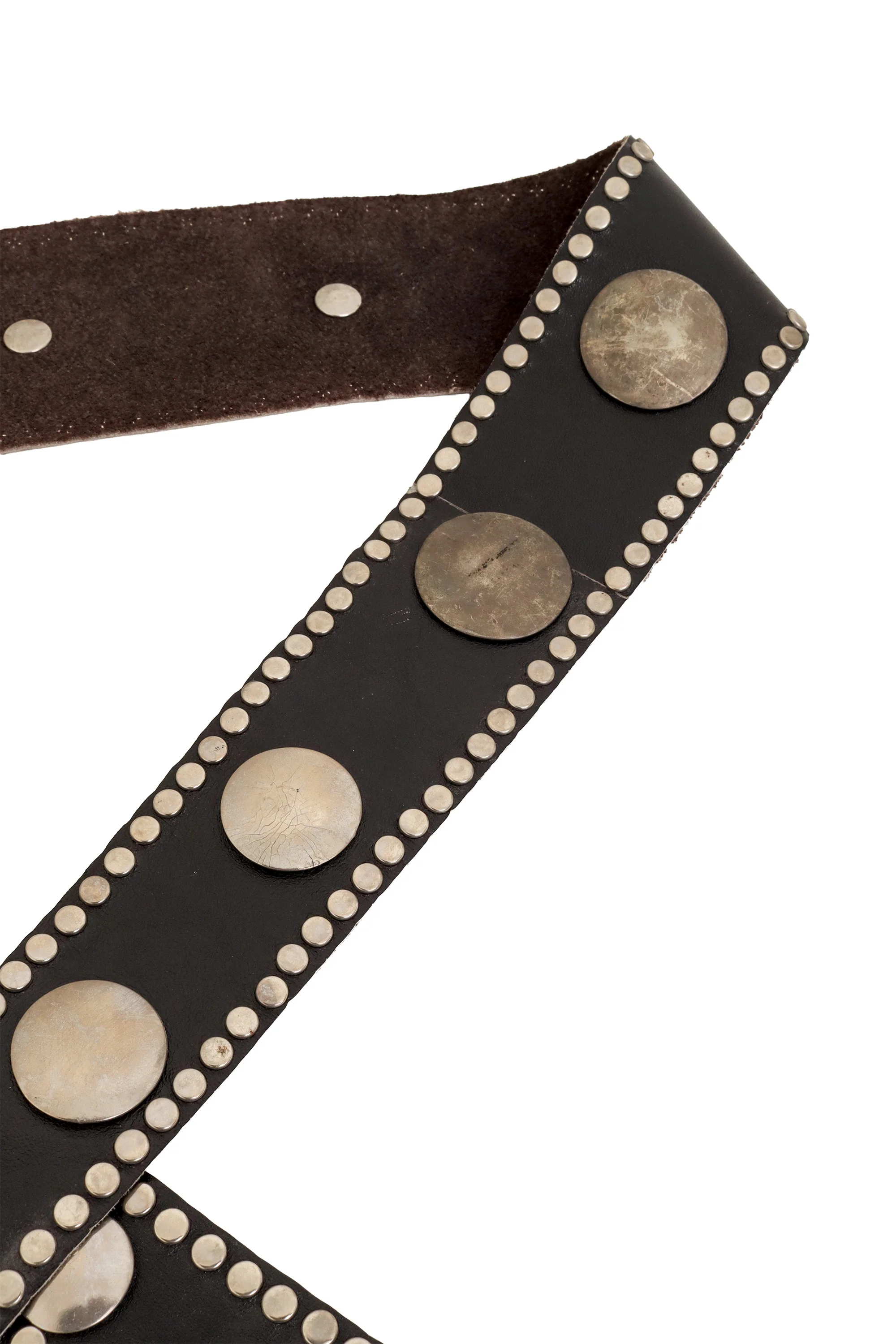 Double Wrap Leather Disc Belt - Image 3