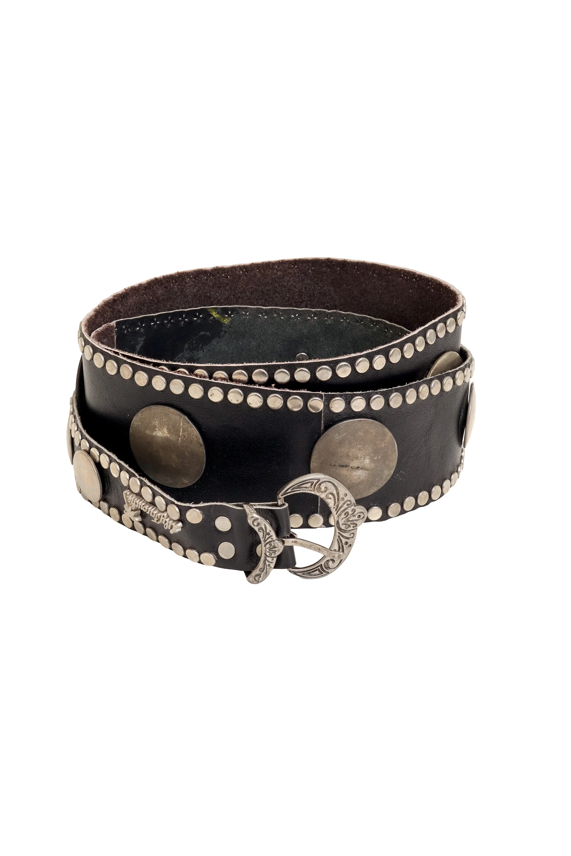 Double Wrap Leather Disc Belt - Image 4