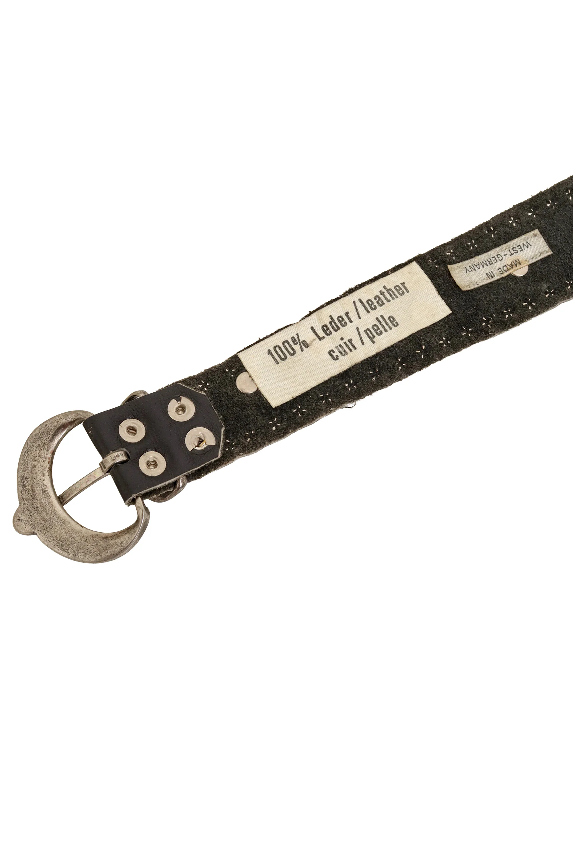 Double Wrap Leather Disc Belt - Image 6