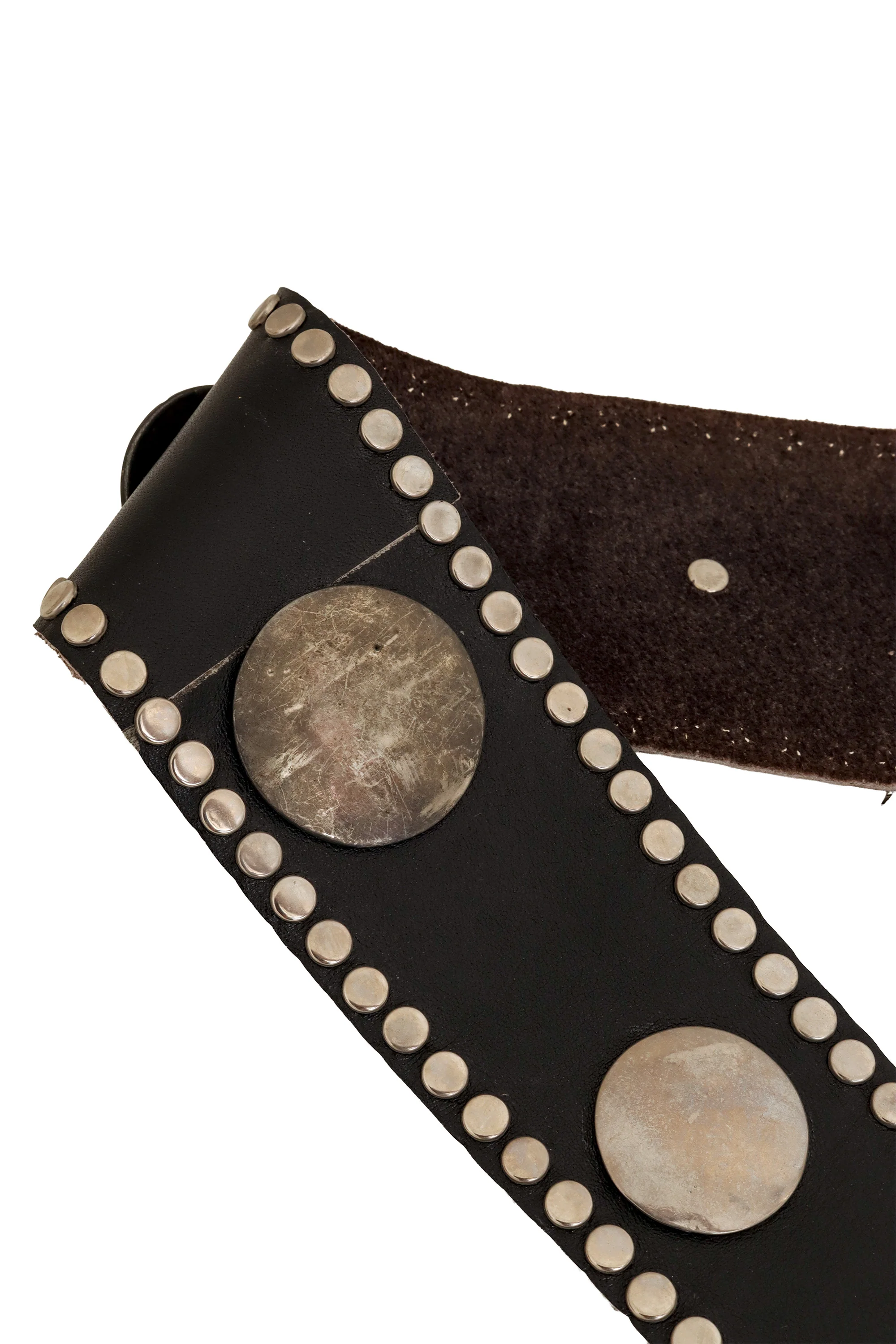 Double Wrap Leather Disc Belt - Image 8