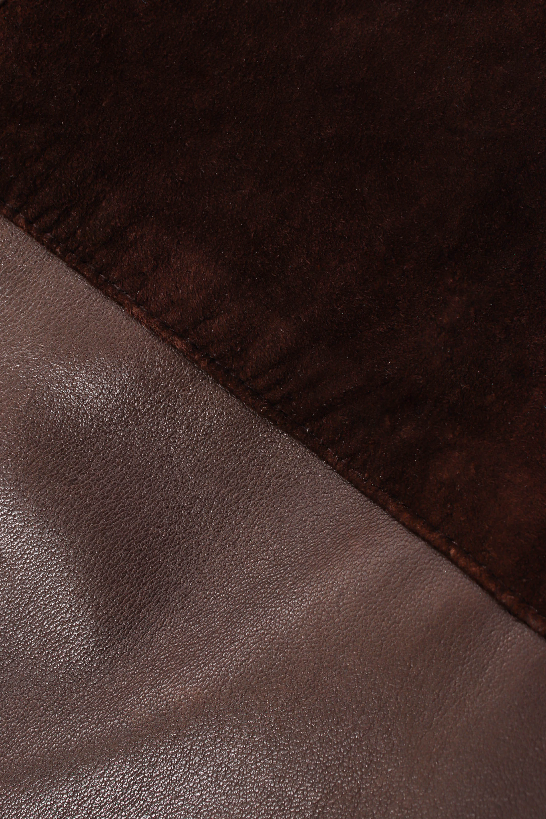 Suede & Leather Trench Coat - Image 9