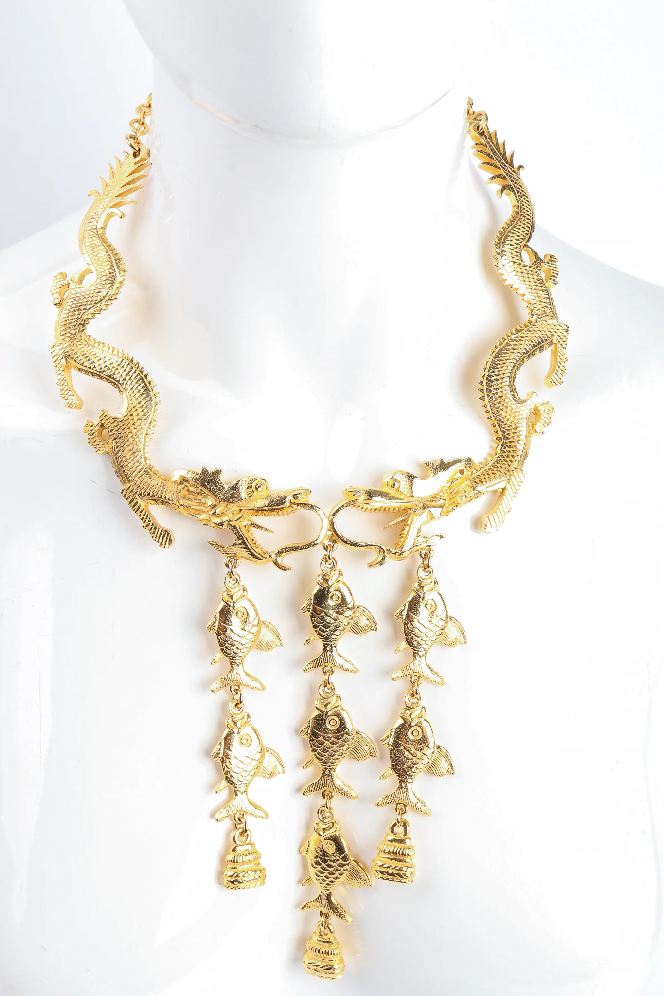 Dragon & Fish Collar Necklace - Image 2