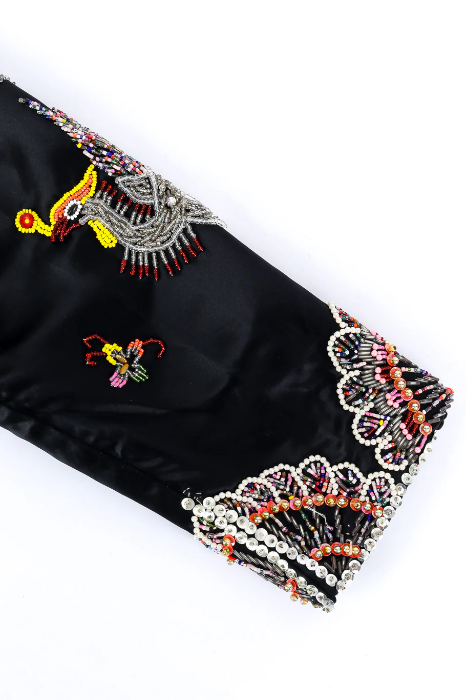 Dragon Phoenix Embellished Silk Jacket - Image 7