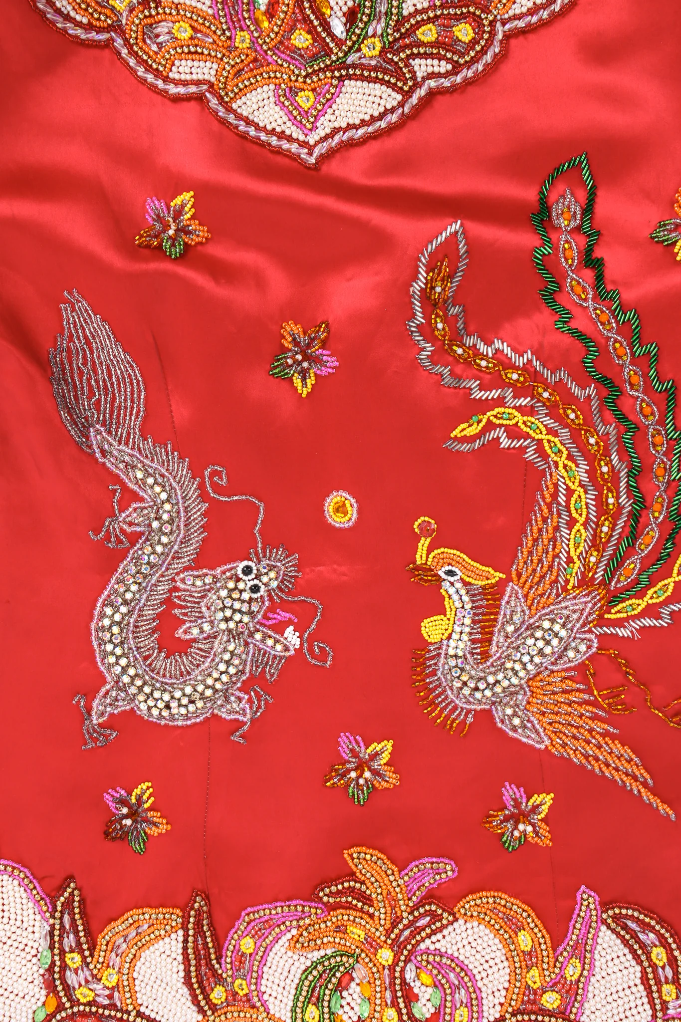 Dragon Phoenix Rhinestone Beaded Jacket - Image 10