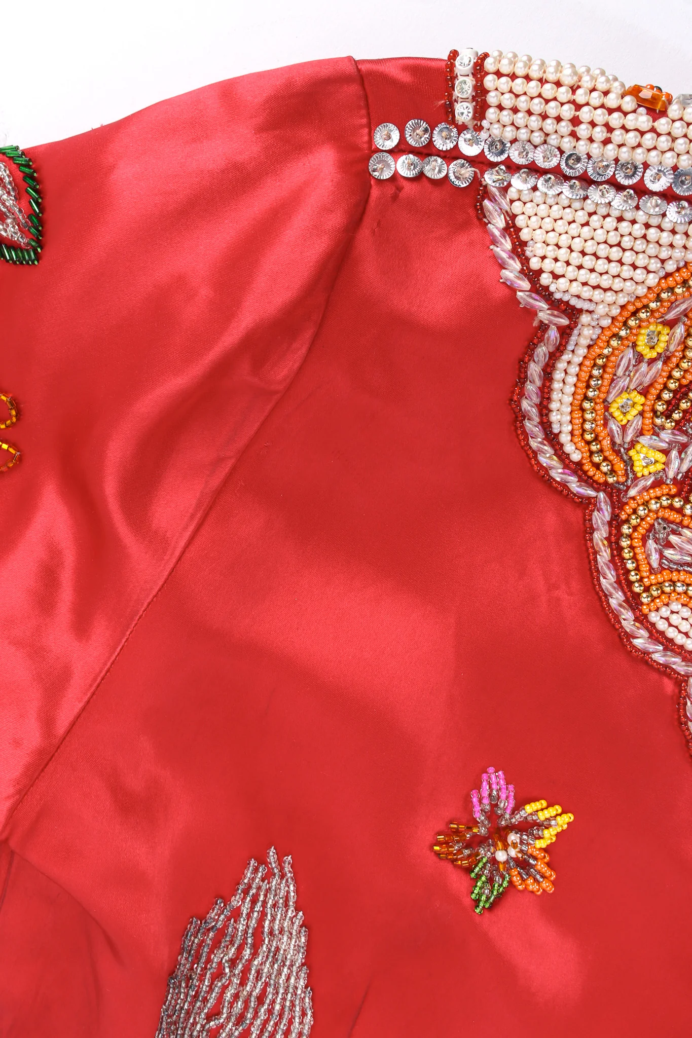 Dragon Phoenix Rhinestone Beaded Jacket - Image 12