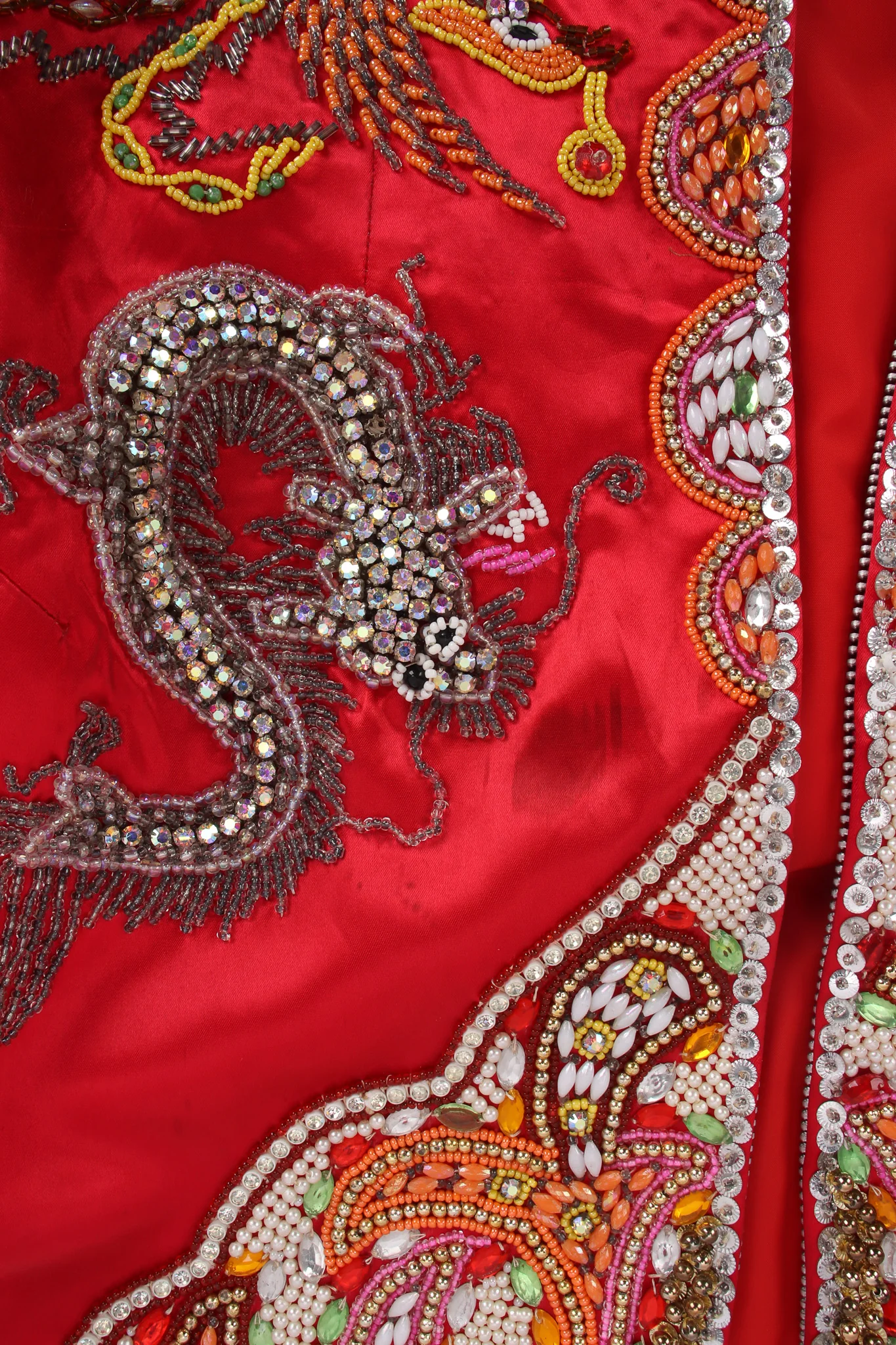 Dragon Phoenix Rhinestone Beaded Jacket - Image 14