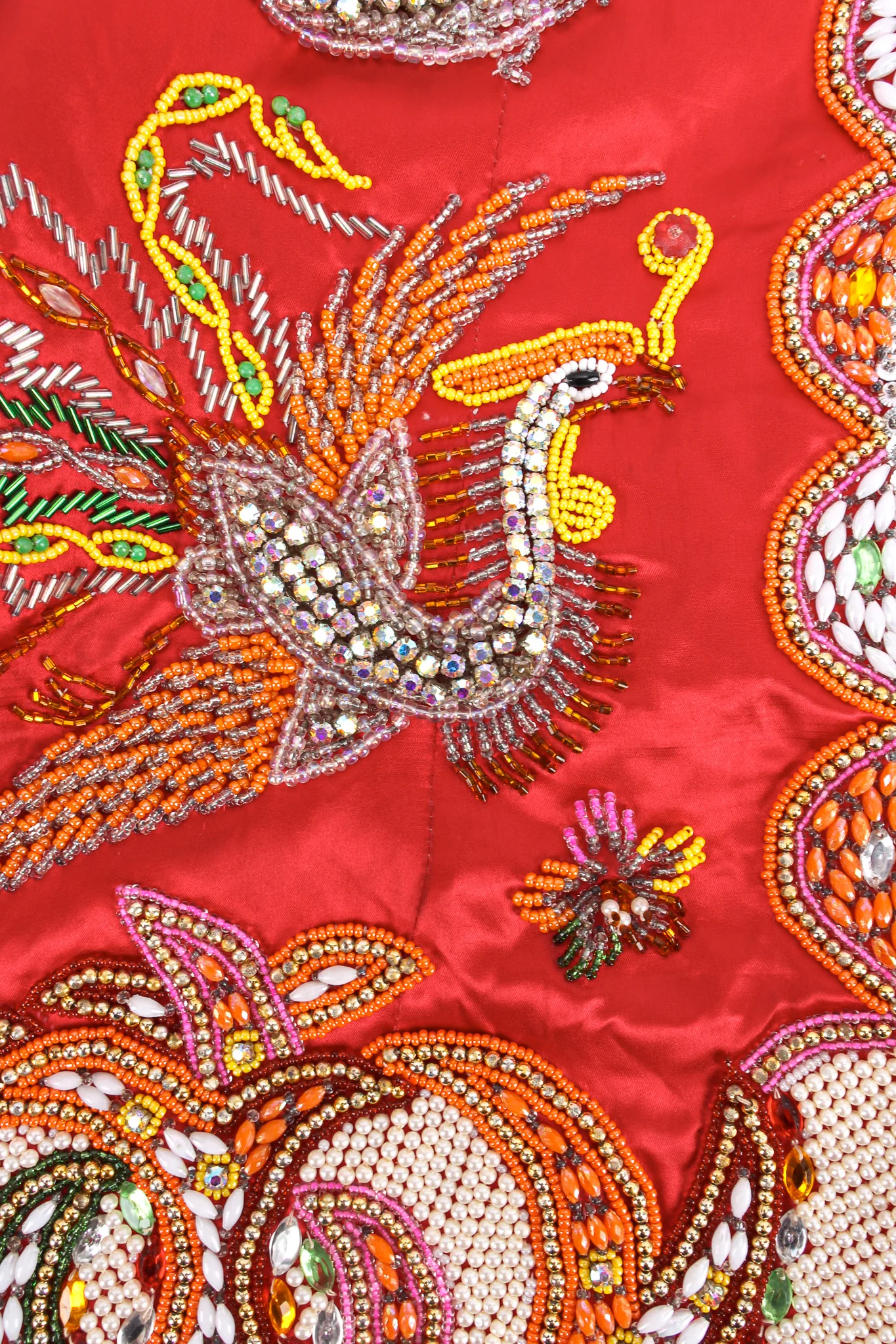 Dragon Phoenix Rhinestone Beaded Jacket - Image 9