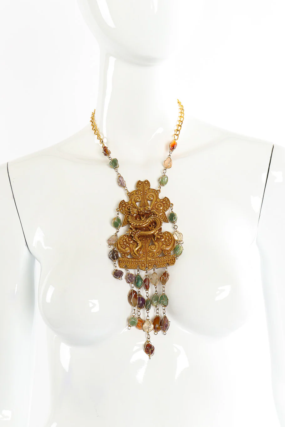 Dragon Stone Plate Necklace - Image 3