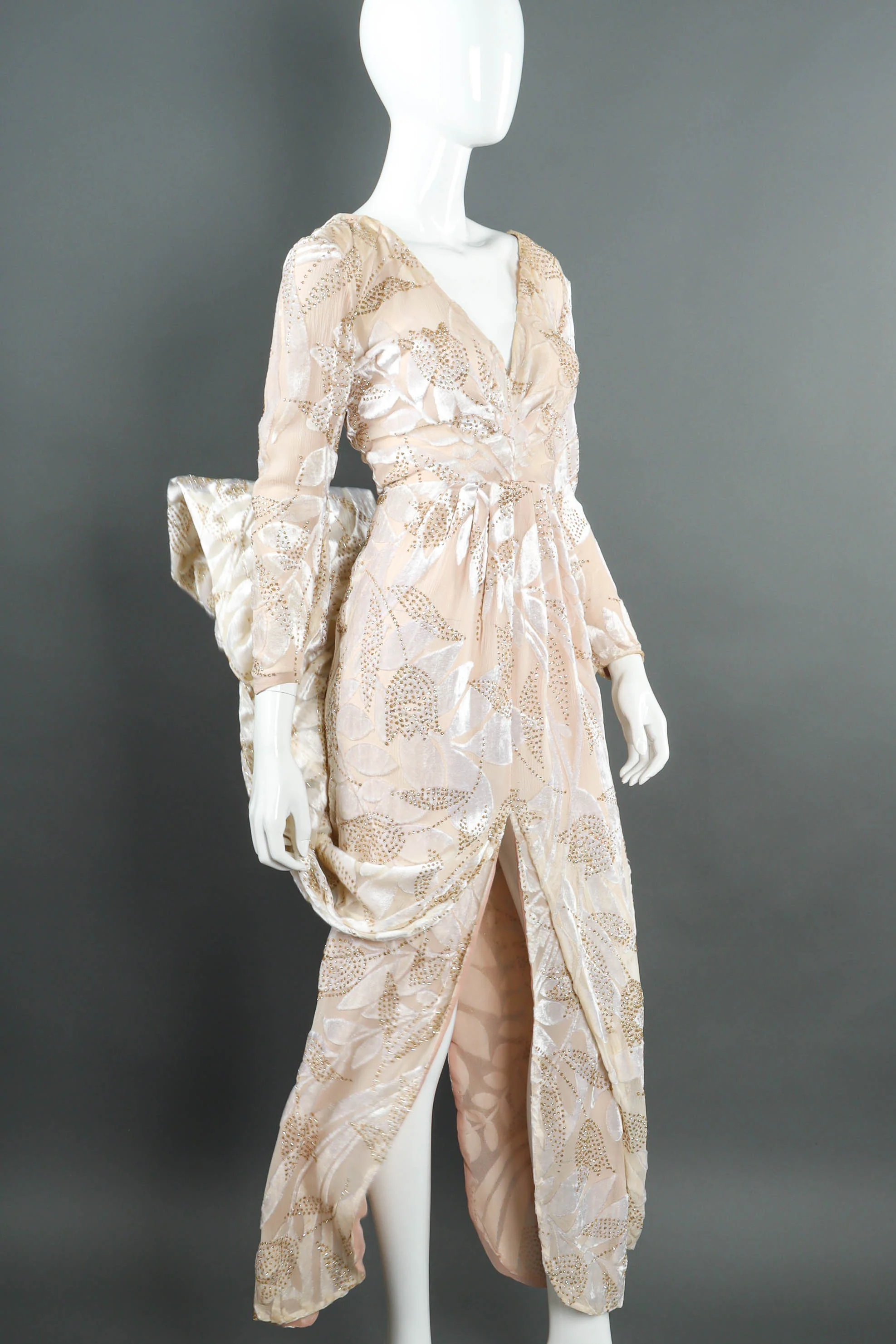 Draped Tulip Leaf Dress - Image 5