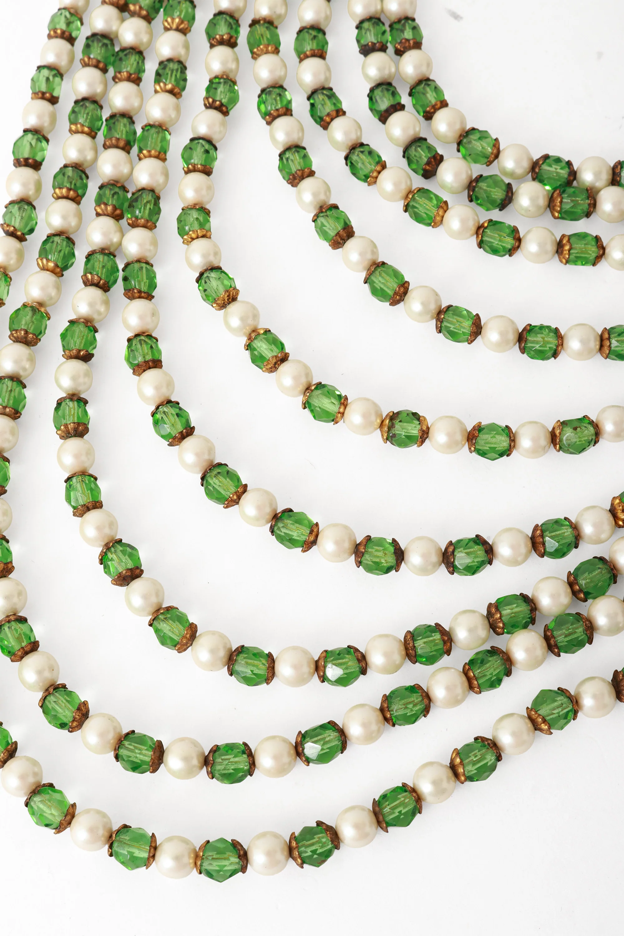 Draped Bead Pearl Necklace - Image 3
