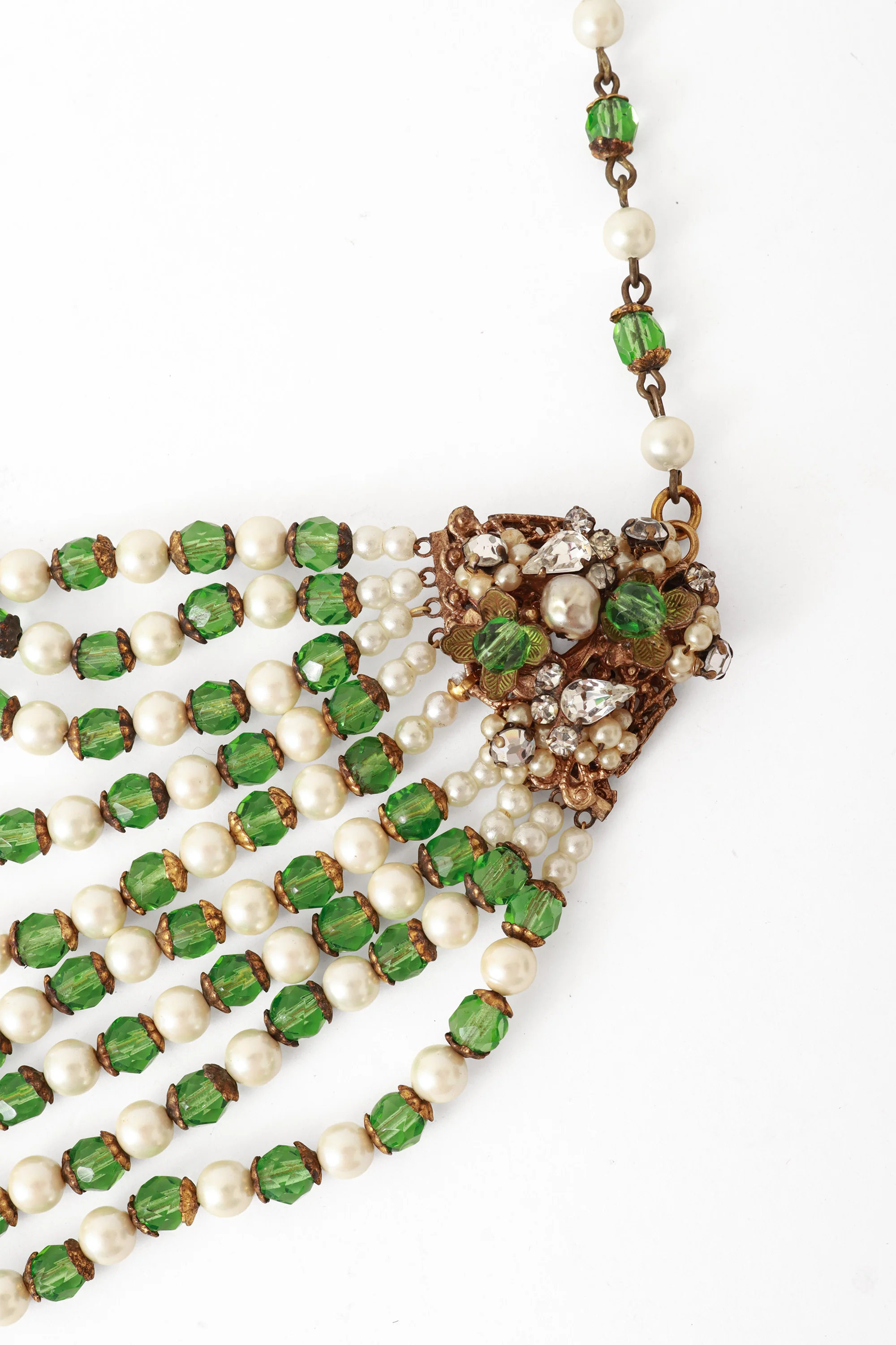 Draped Bead Pearl Necklace - Image 4