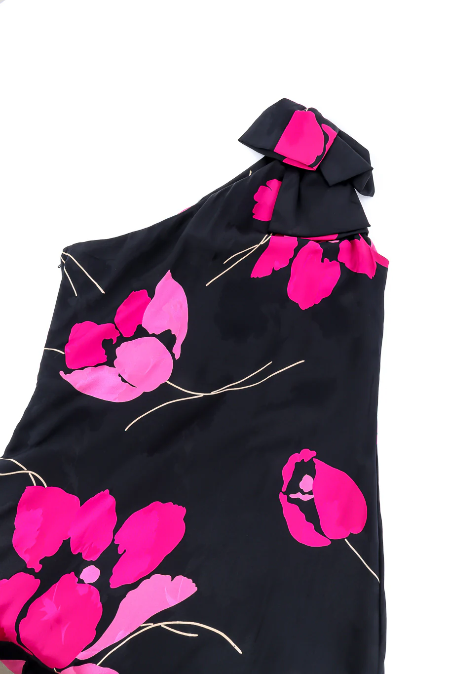 Draped Bias Bow Dress - Image 6