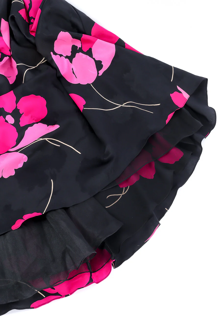 Draped Bias Bow Dress - Image 9