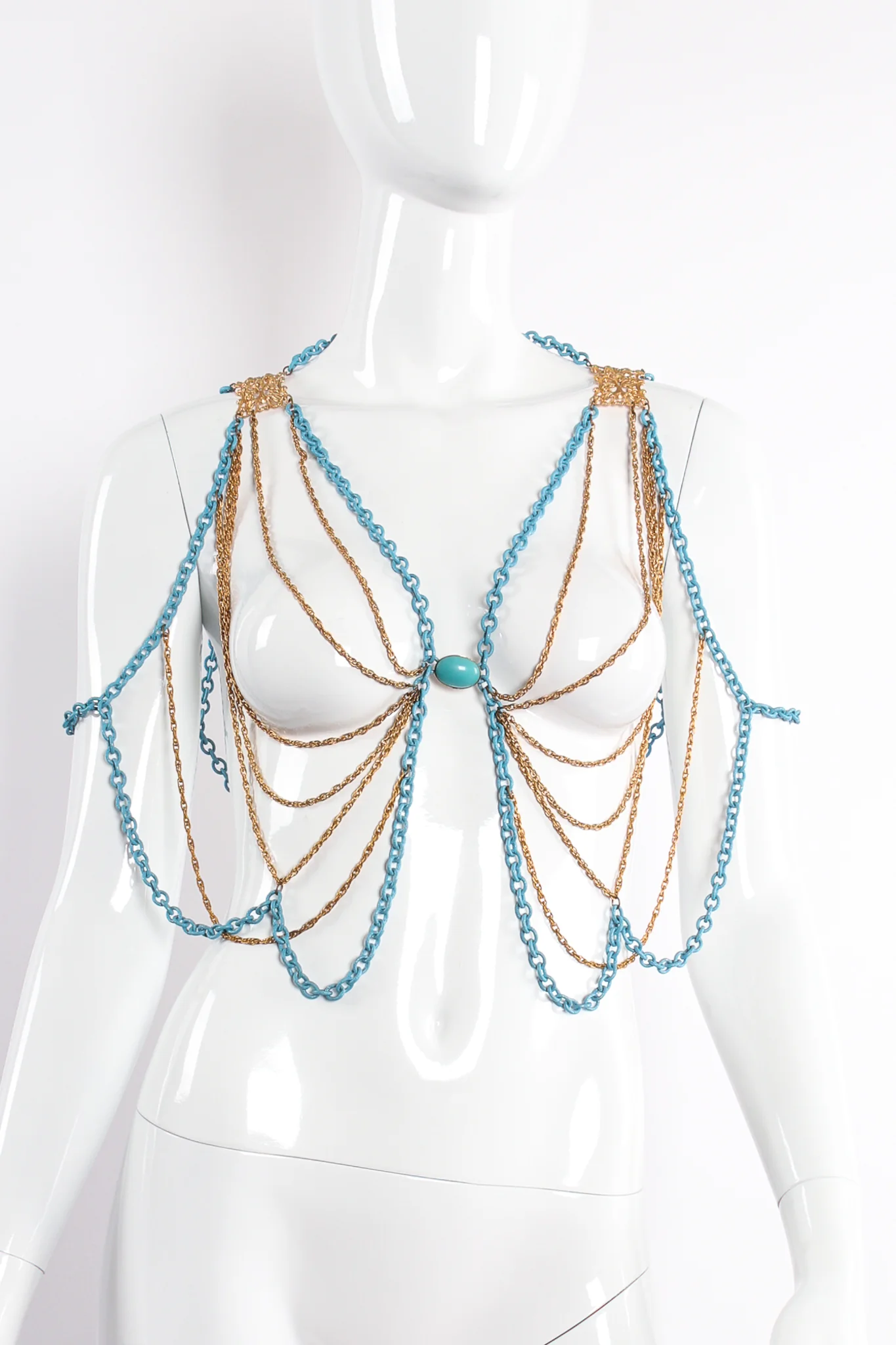Draped Chain Harness Vest - Image 3