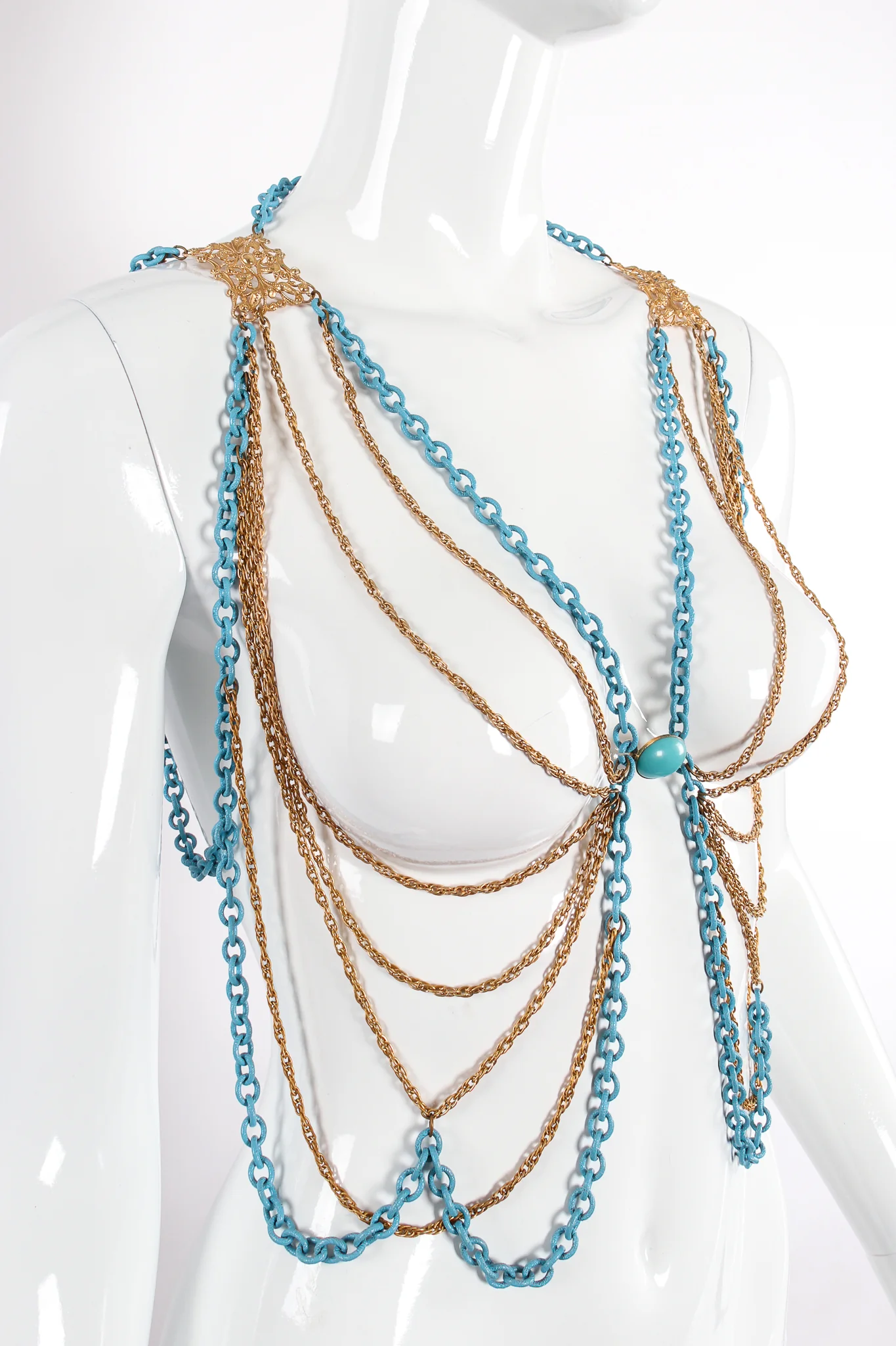 Draped Chain Harness Vest - Image 5