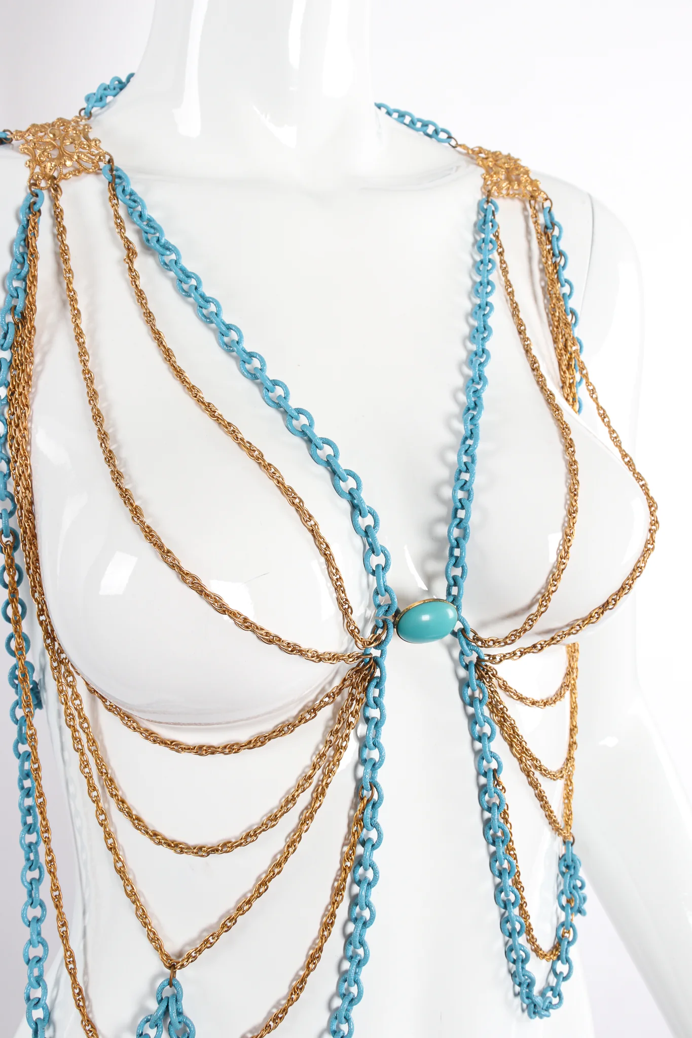 Draped Chain Harness Vest - Image 6