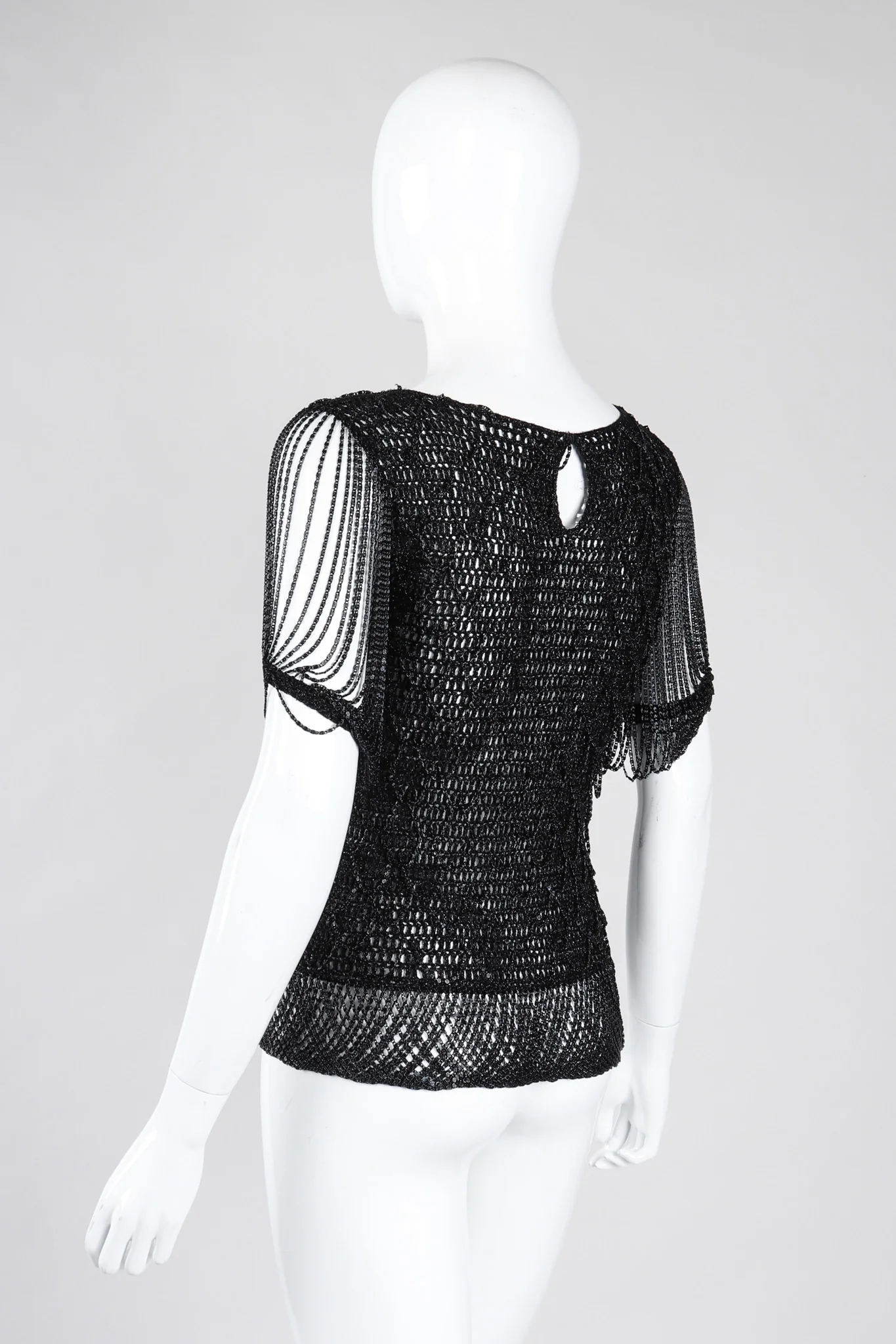 Draped Chain Knit Top - Image 5