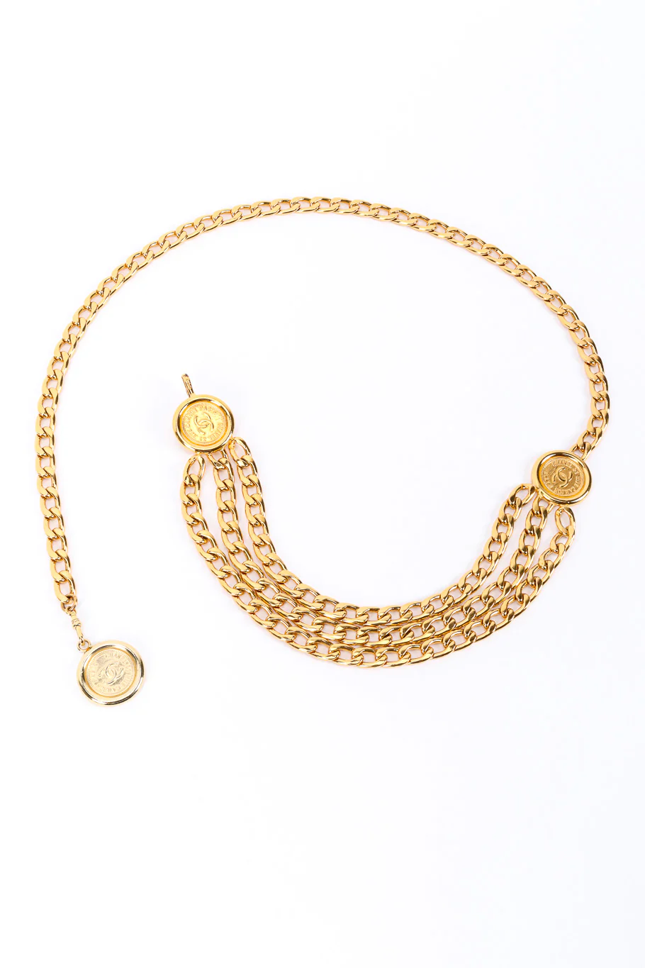 Draped Chain Medallion Belt