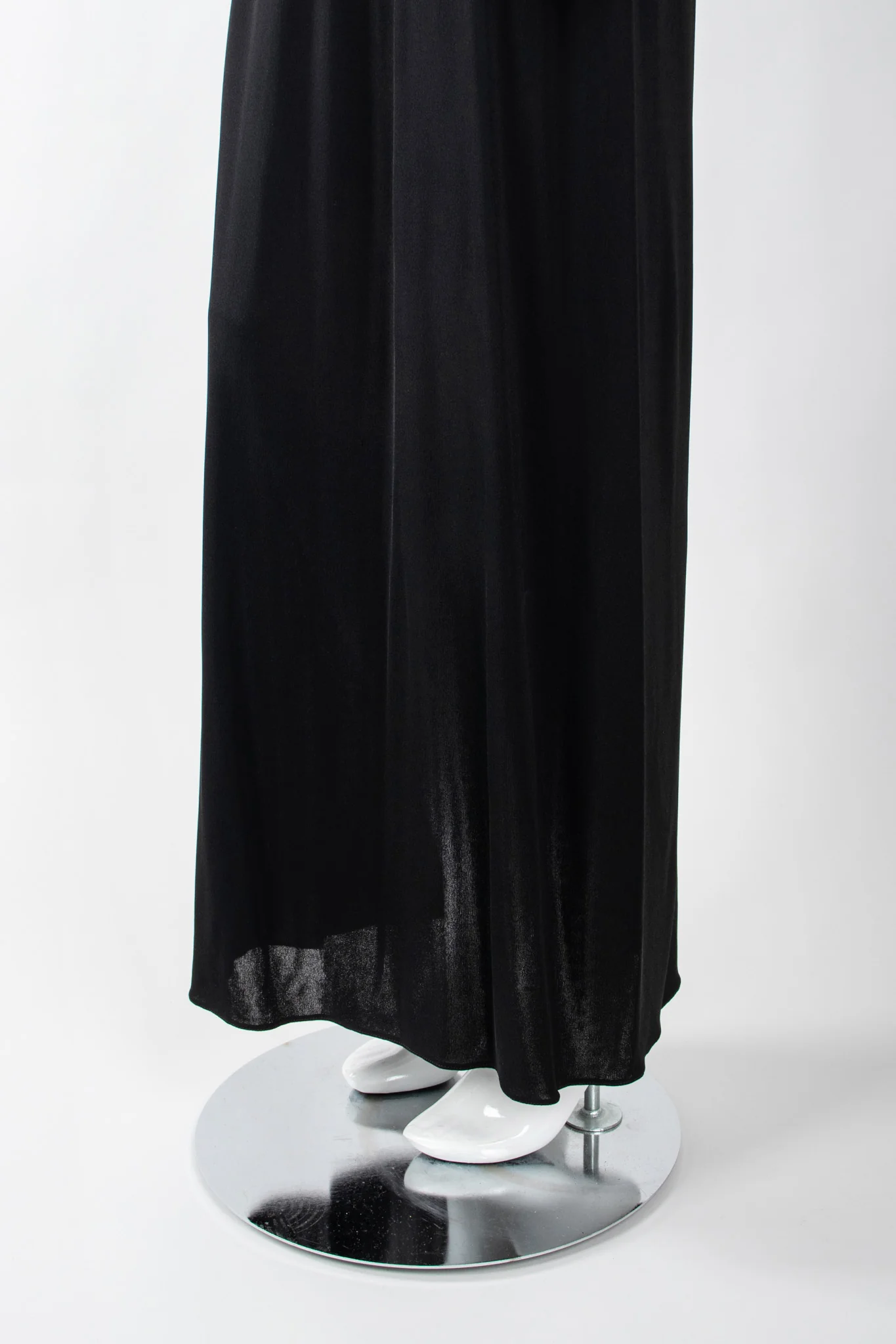 Draped Crepe Column Dress - Image 11