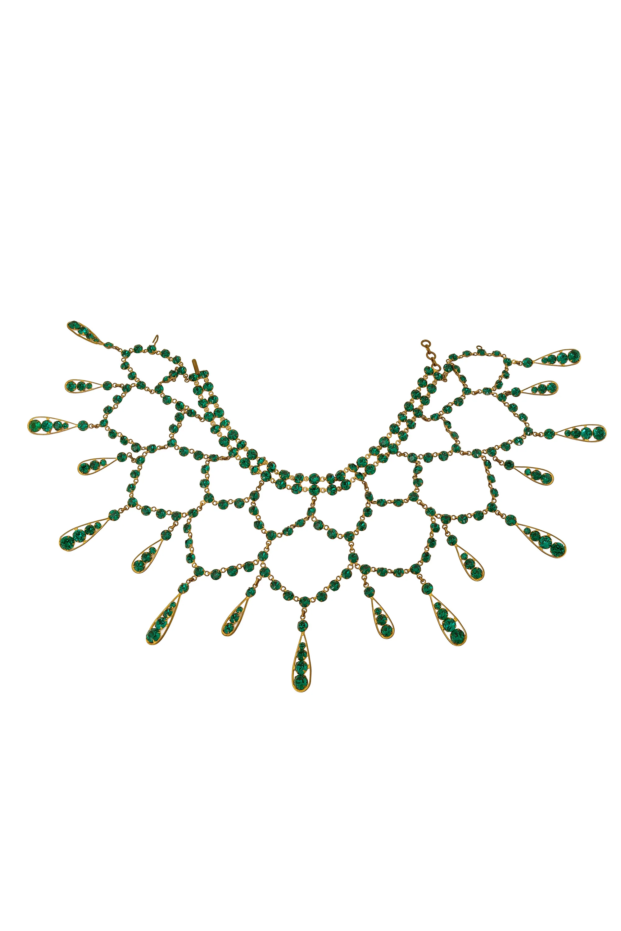 Draped Crystal Showgirl Necklace