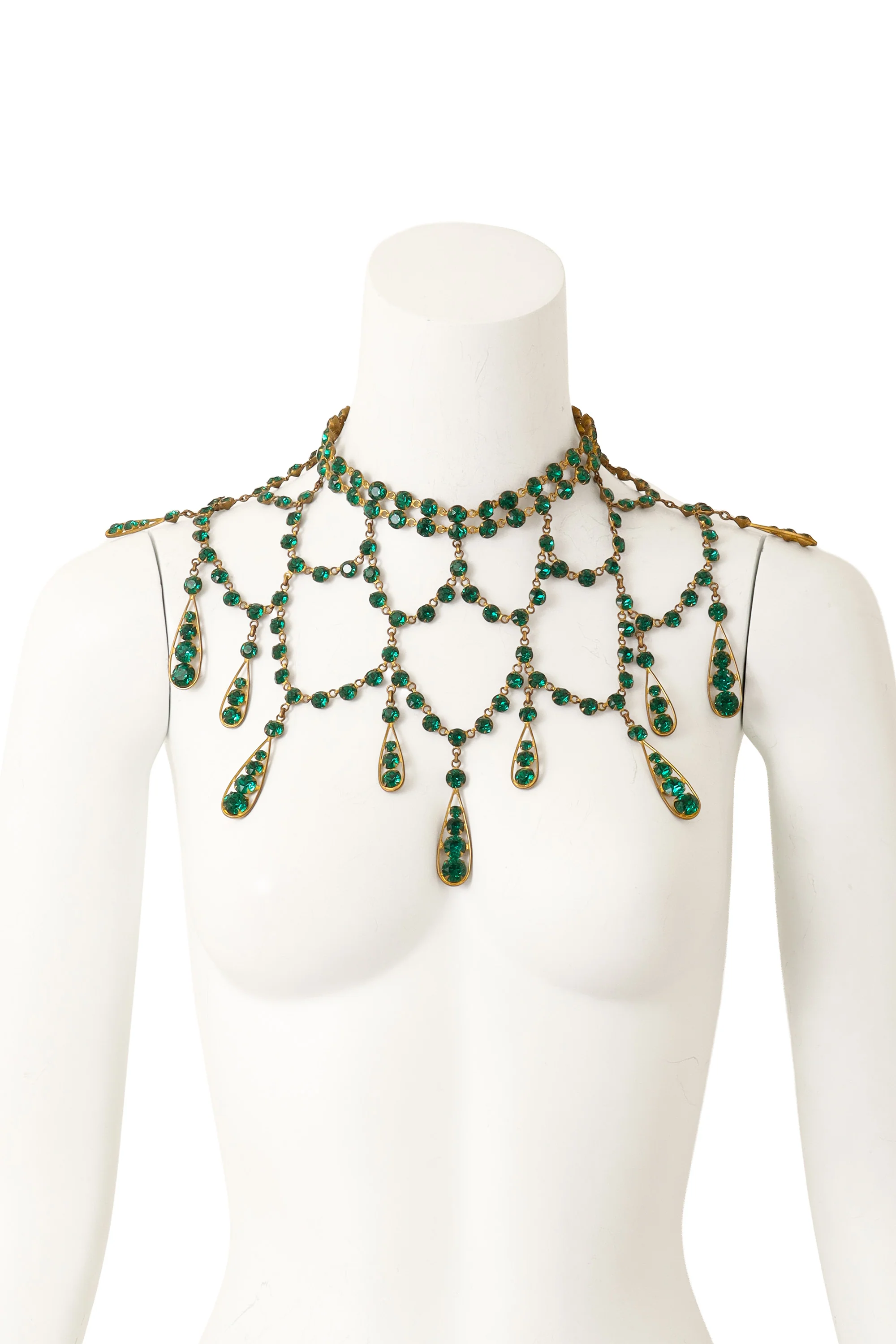Draped Crystal Showgirl Necklace - Image 2