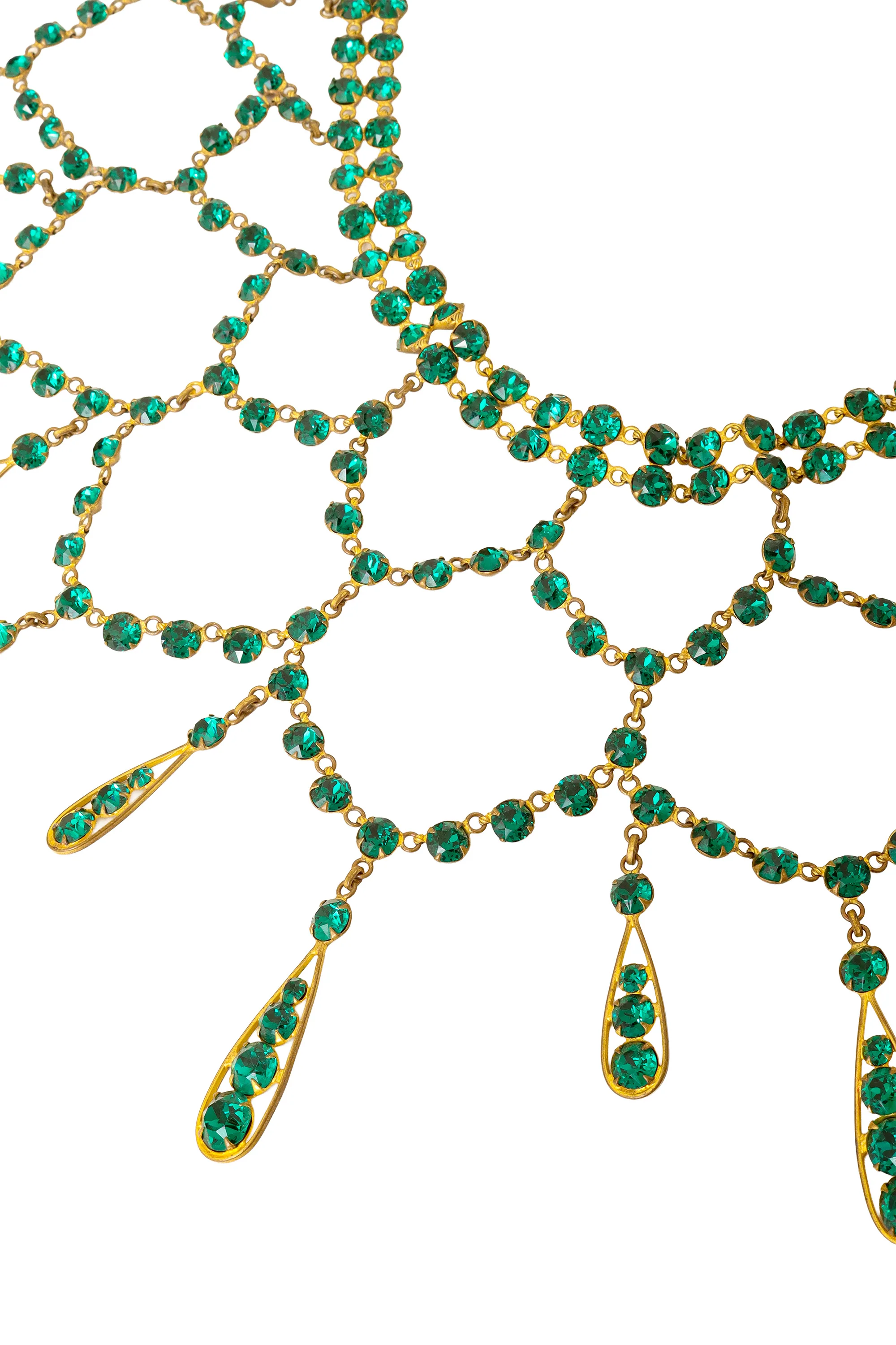 Draped Crystal Showgirl Necklace - Image 3