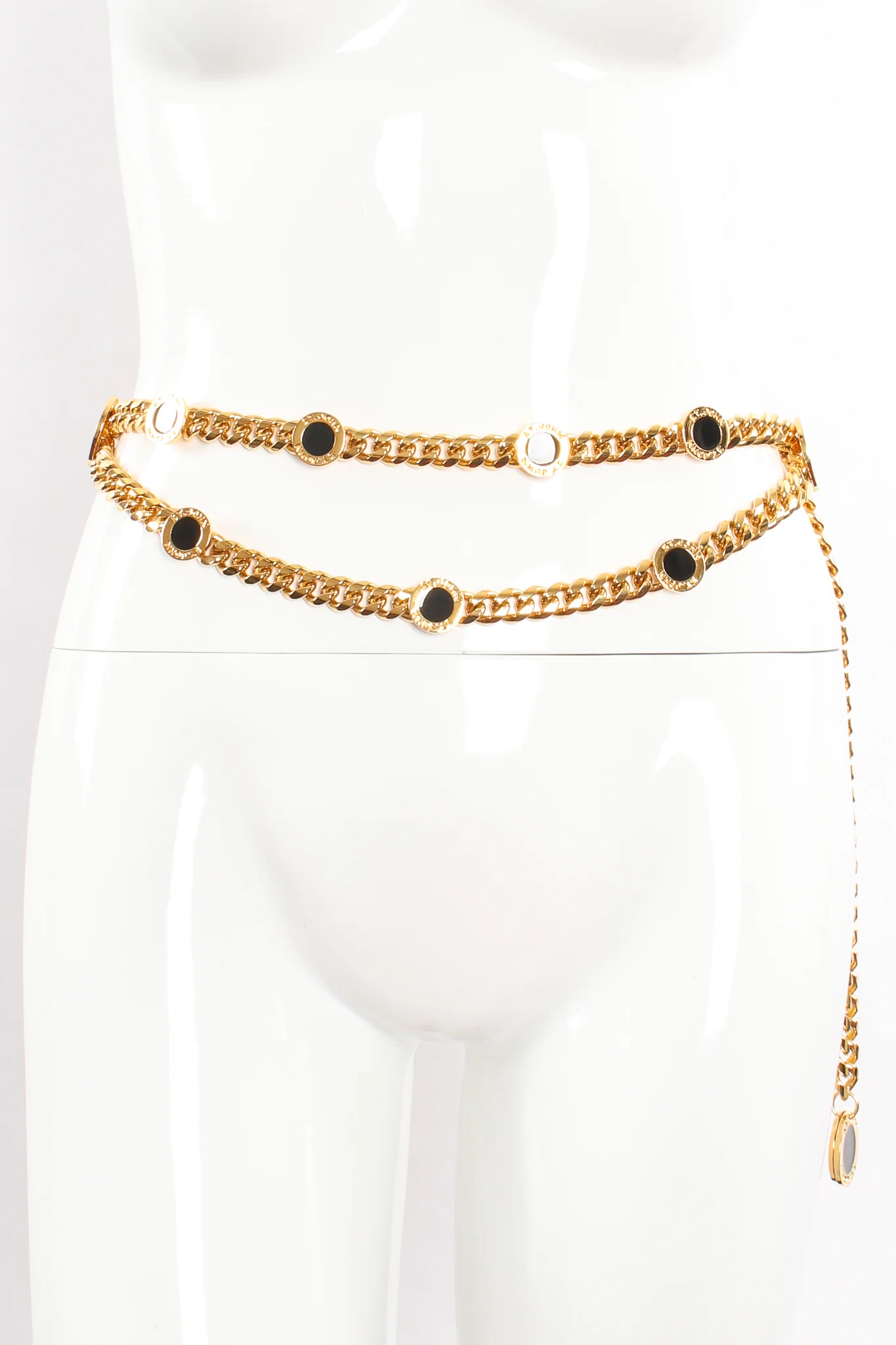 Draped Enamel Coin Chain Belt - Image 2