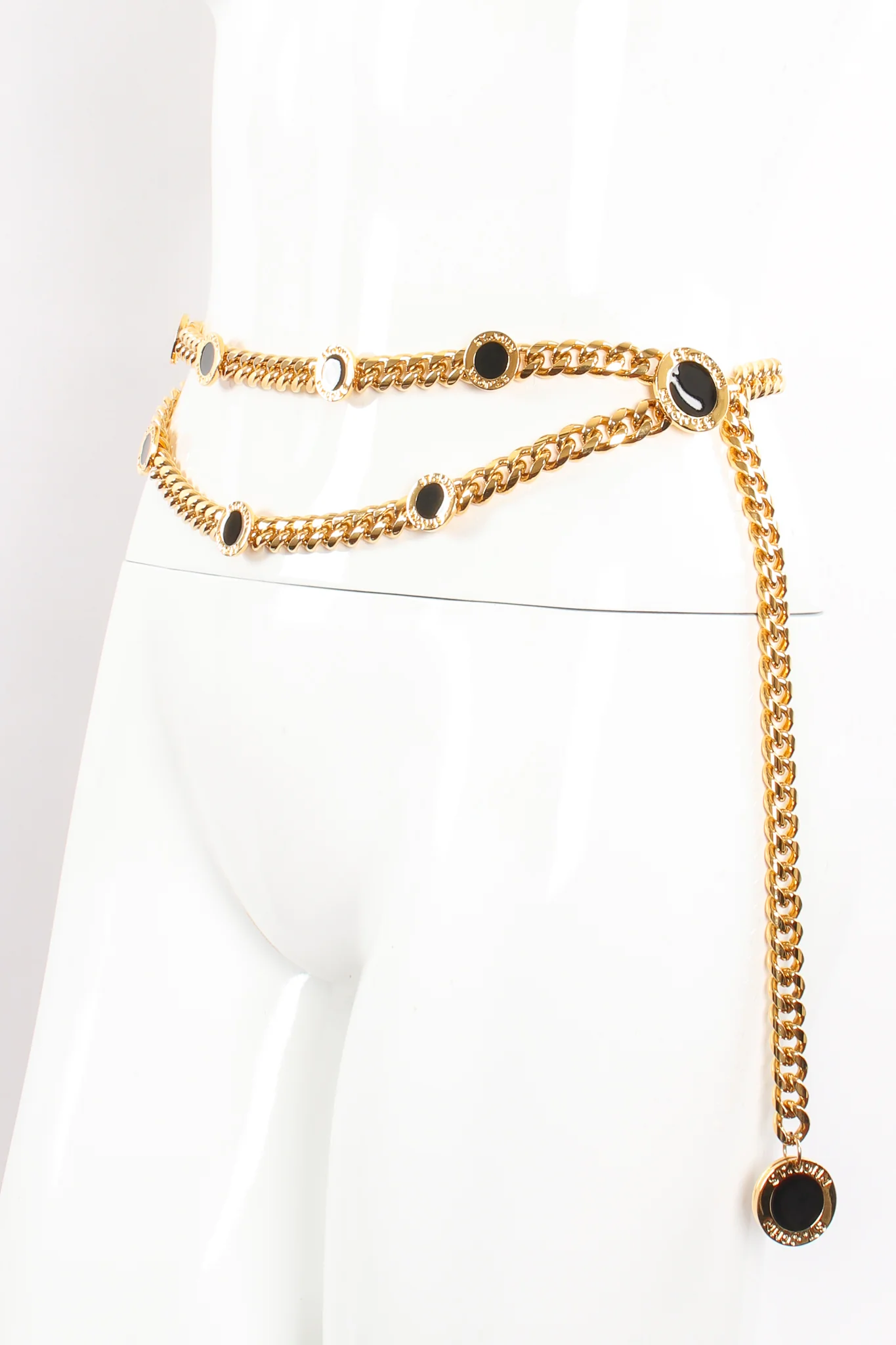 Draped Enamel Coin Chain Belt - Image 3