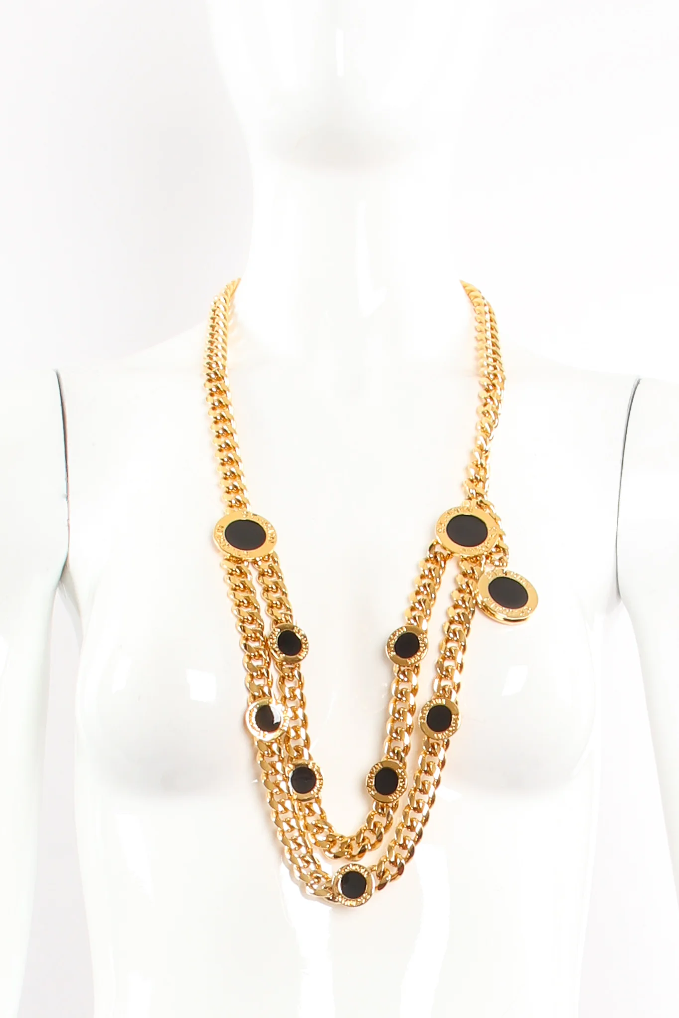 Draped Enamel Coin Chain Belt - Image 5