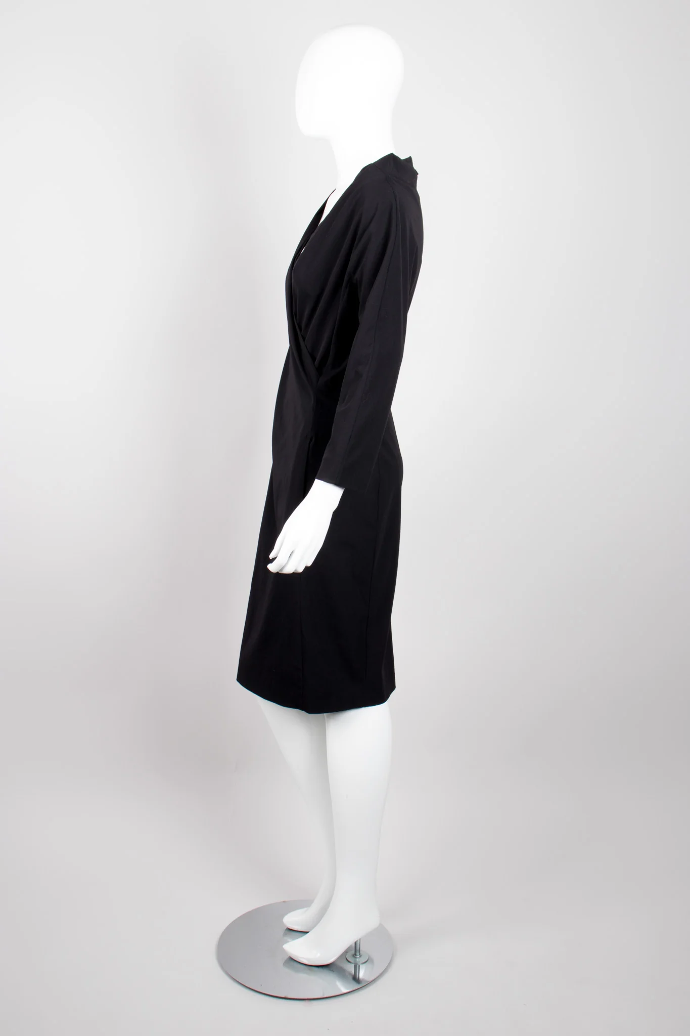 Draped Faux Wrap Dress - Image 4