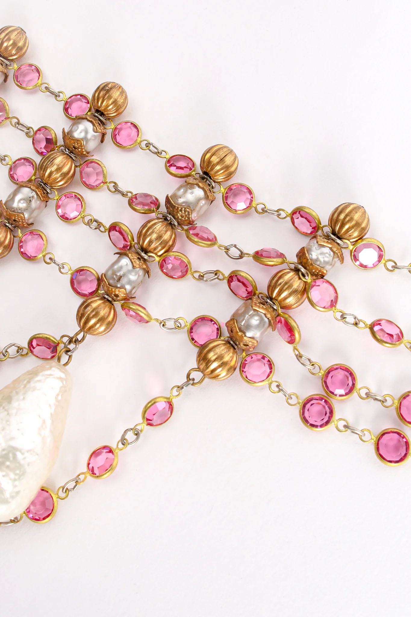 Draped Rhinestone Chain Choker - Image 5