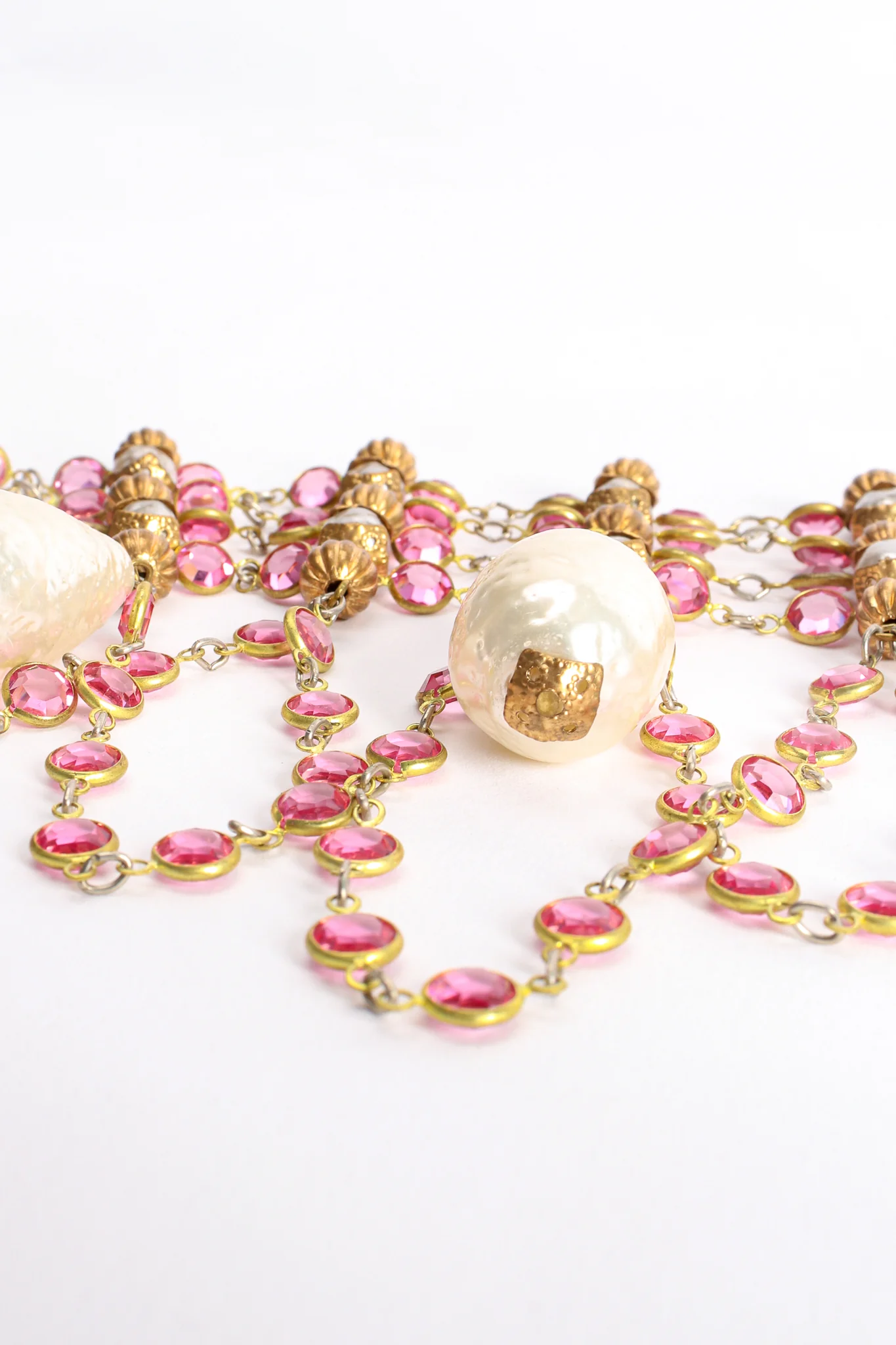 Draped Rhinestone Chain Choker - Image 7