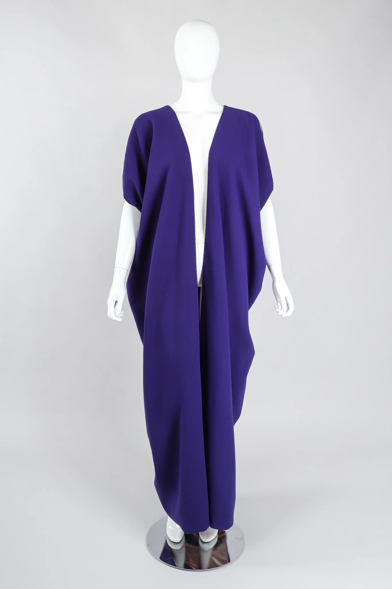 Draped Sleeveless Duster Robe - Image 2