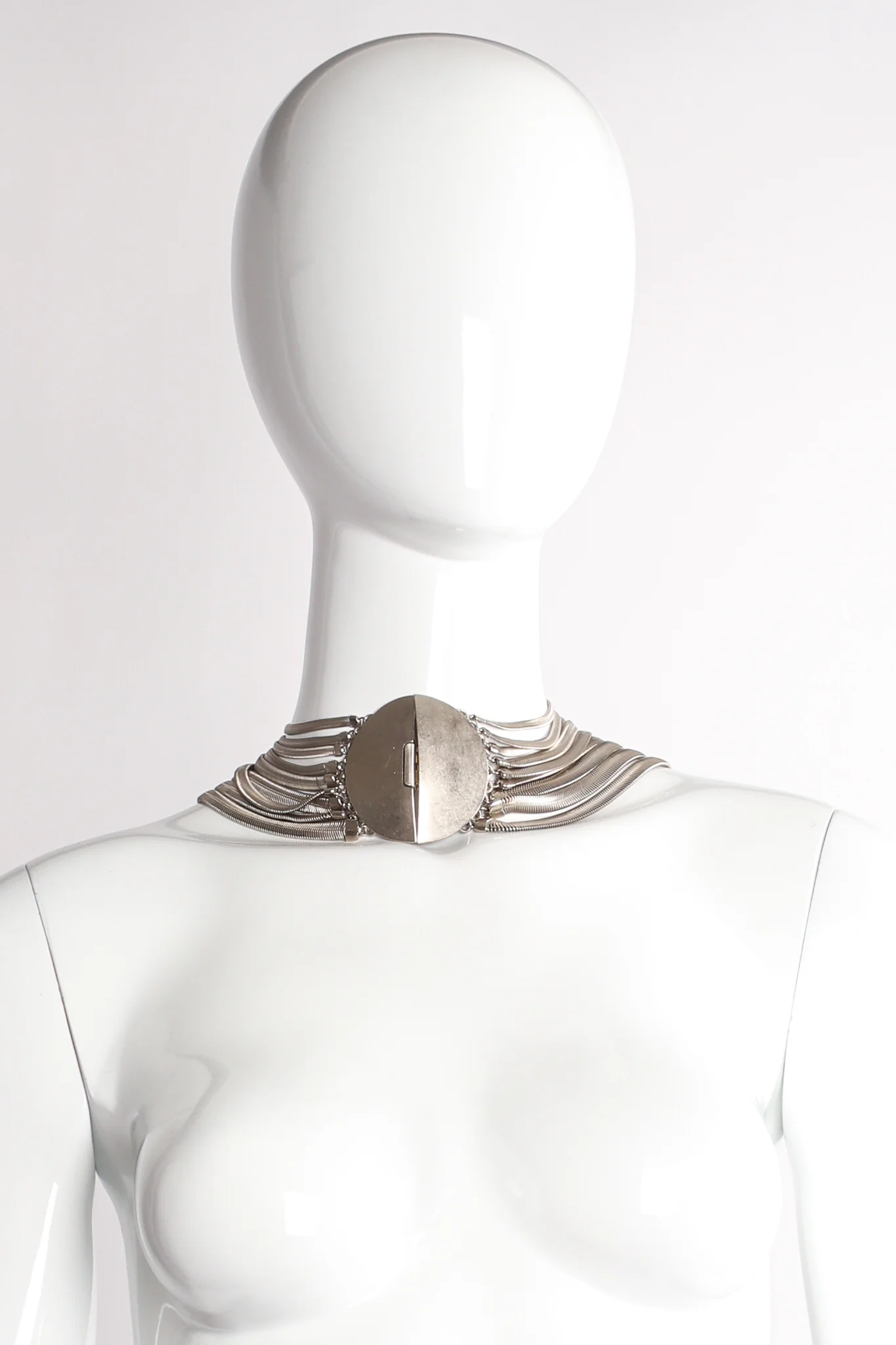 Draped Snake Chain Choker Collar - Image 3