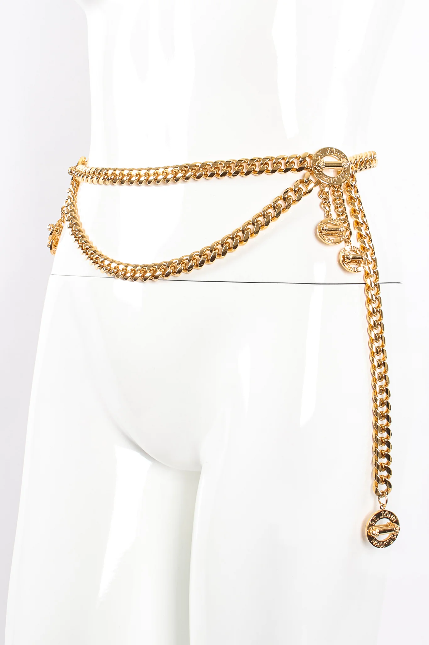 Draped Toggle Charm Chain Belt - Image 2