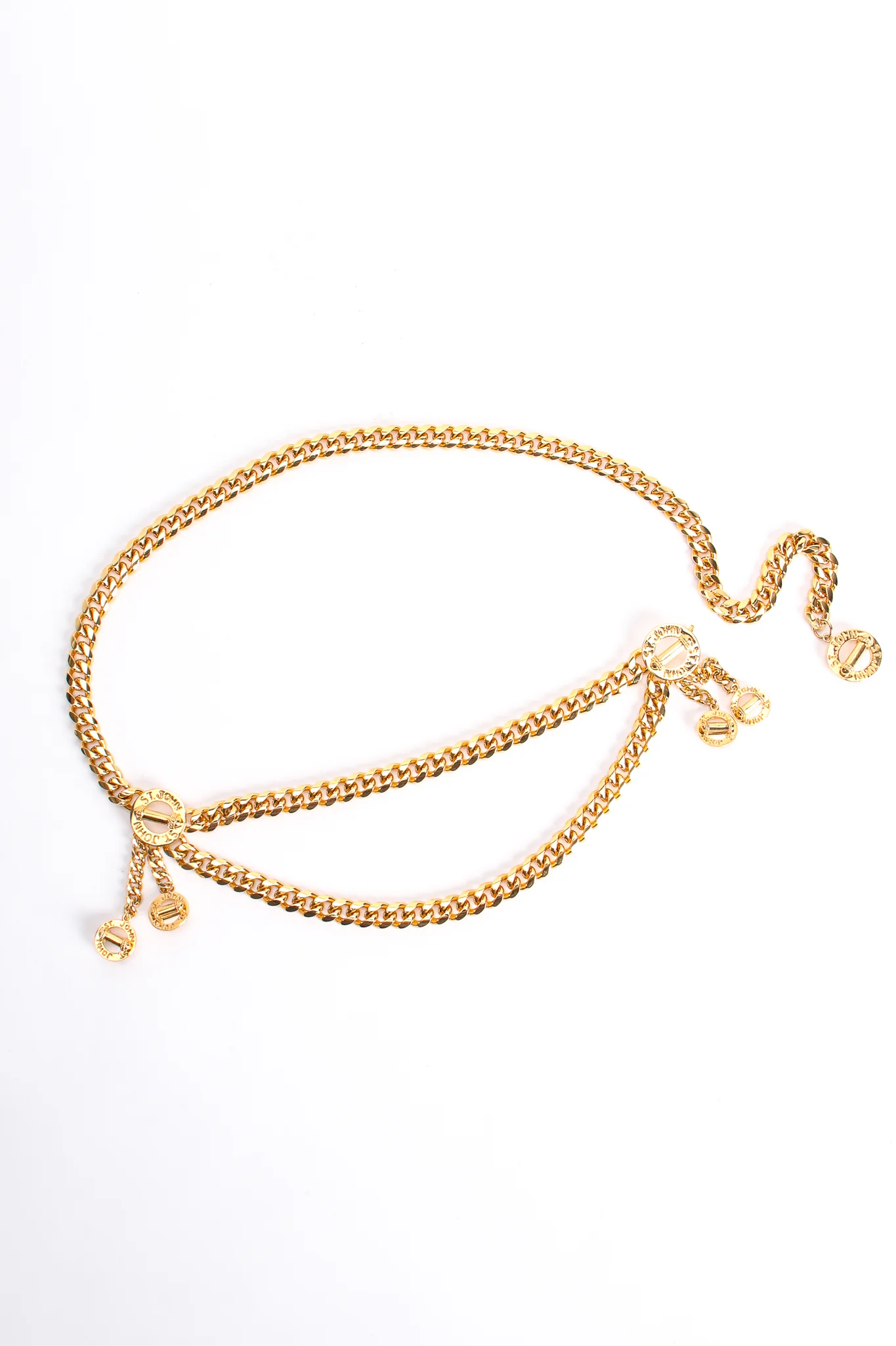 Draped Toggle Charm Chain Belt - Image 4