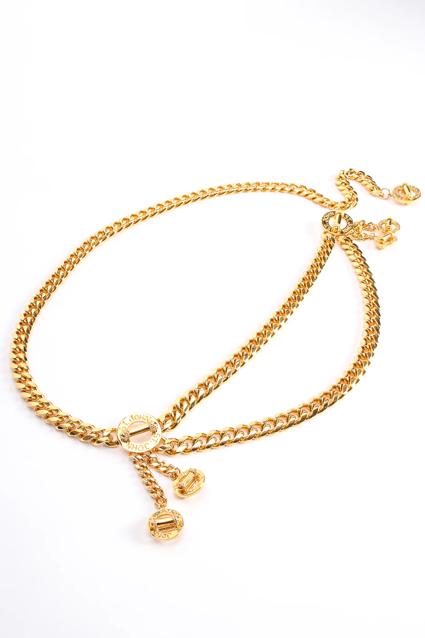 Draped Toggle Charm Chain Belt - Image 5
