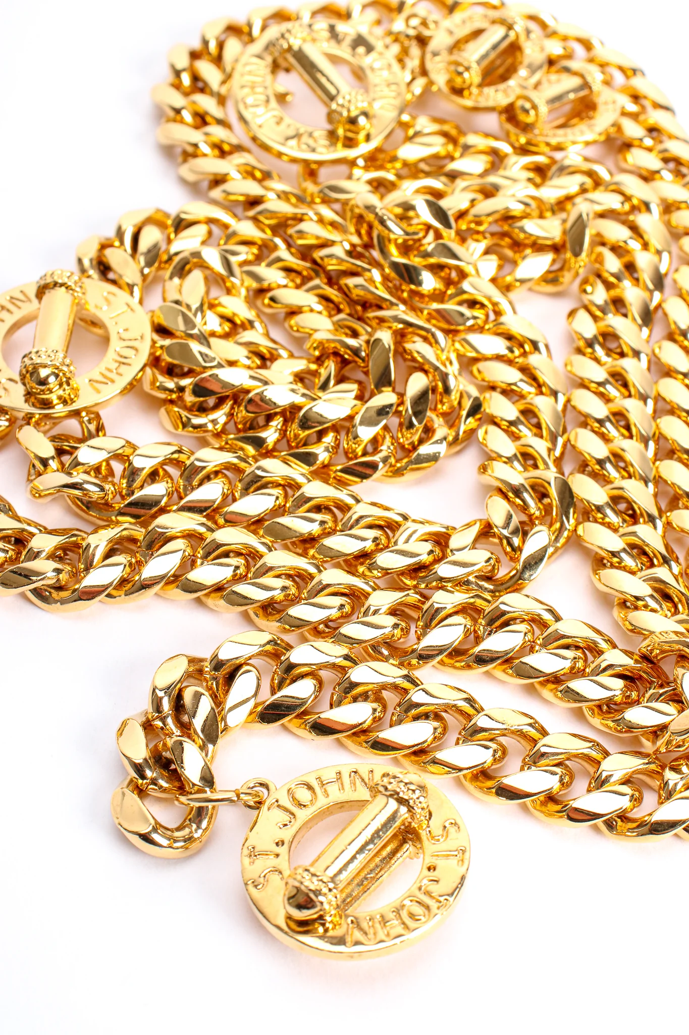 Draped Toggle Charm Chain Belt - Image 6