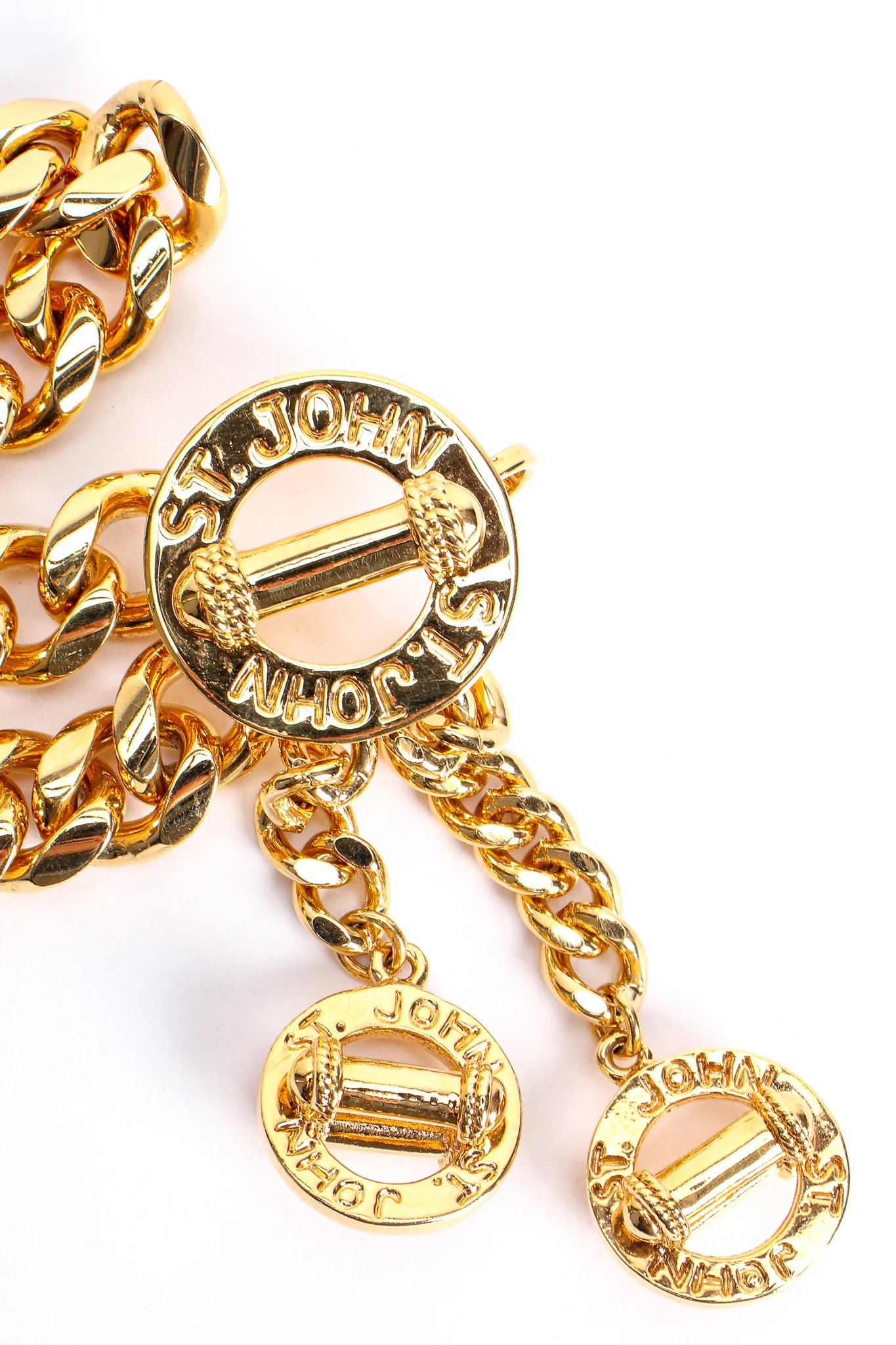 Draped Toggle Charm Chain Belt - Image 8