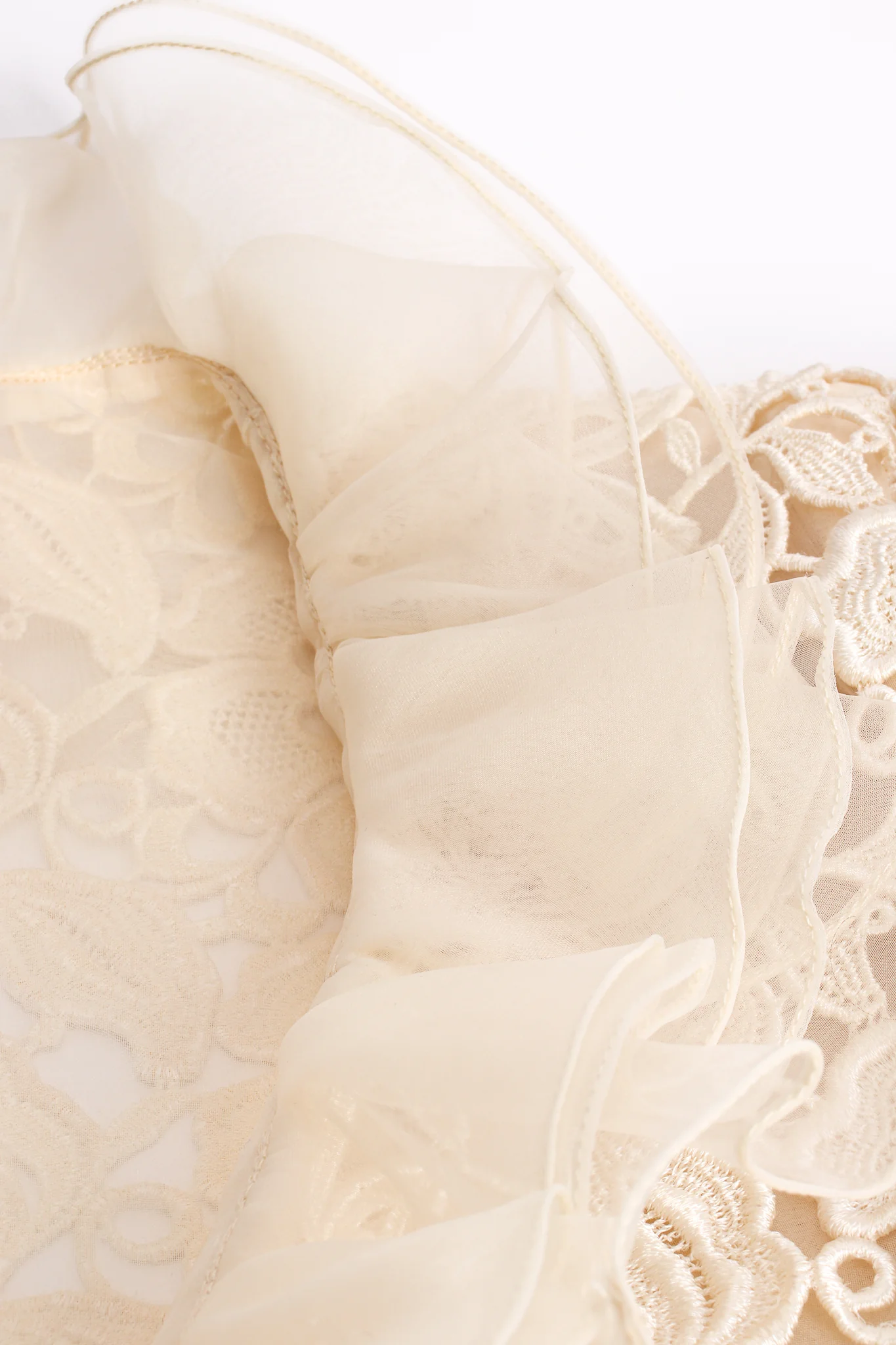 Dynasty Collection Organza Lace Ruffle Jacket - Image 8