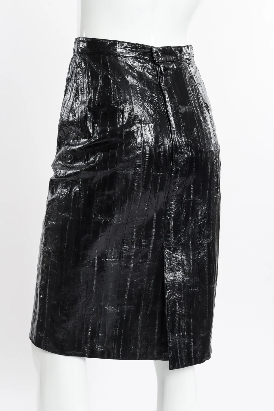 Eel Leather Pencil Skirt - Image 5