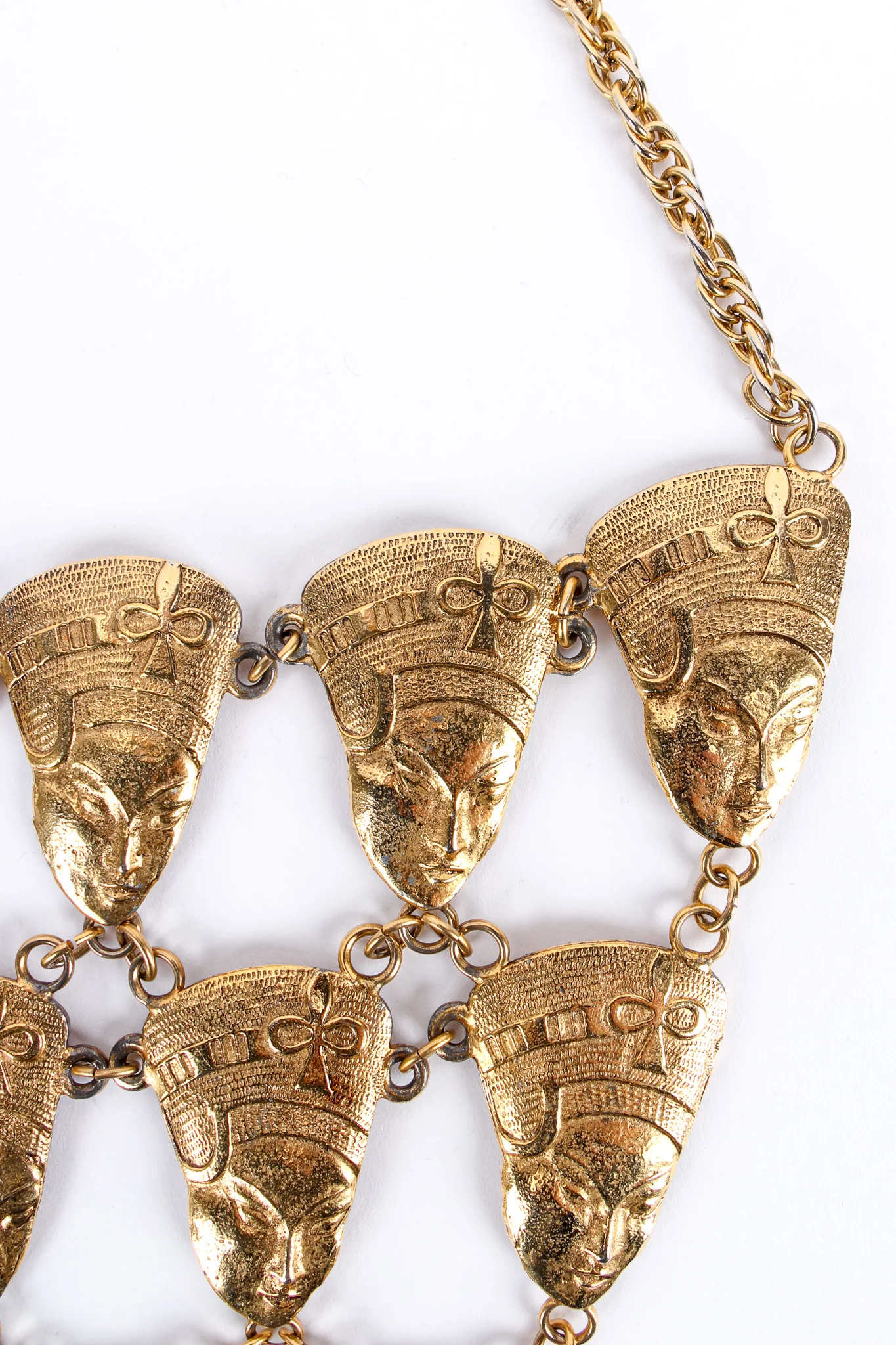 Egyptian Goddess Pyramid Bib Necklace - Image 5