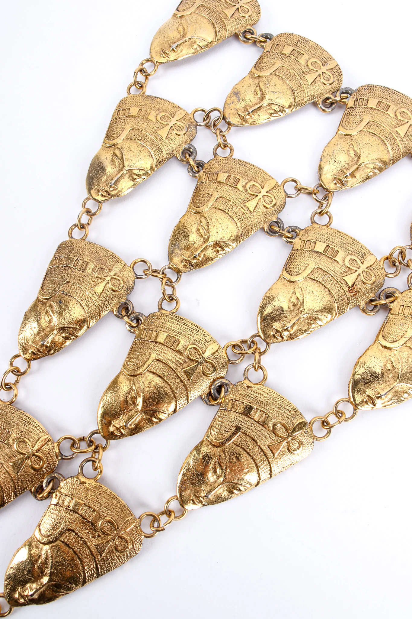 Egyptian Goddess Pyramid Bib Necklace - Image 6