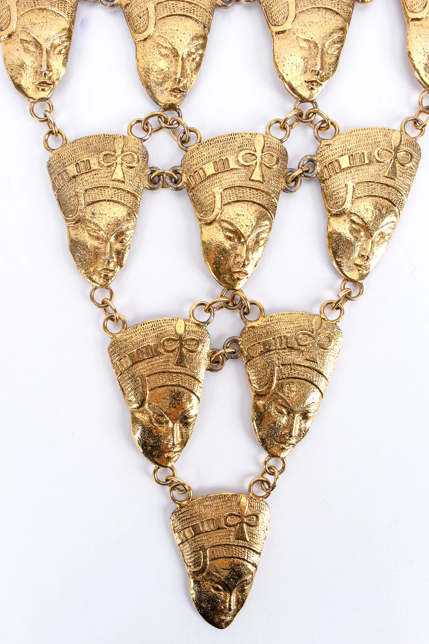 Egyptian Goddess Pyramid Bib Necklace - Image 7