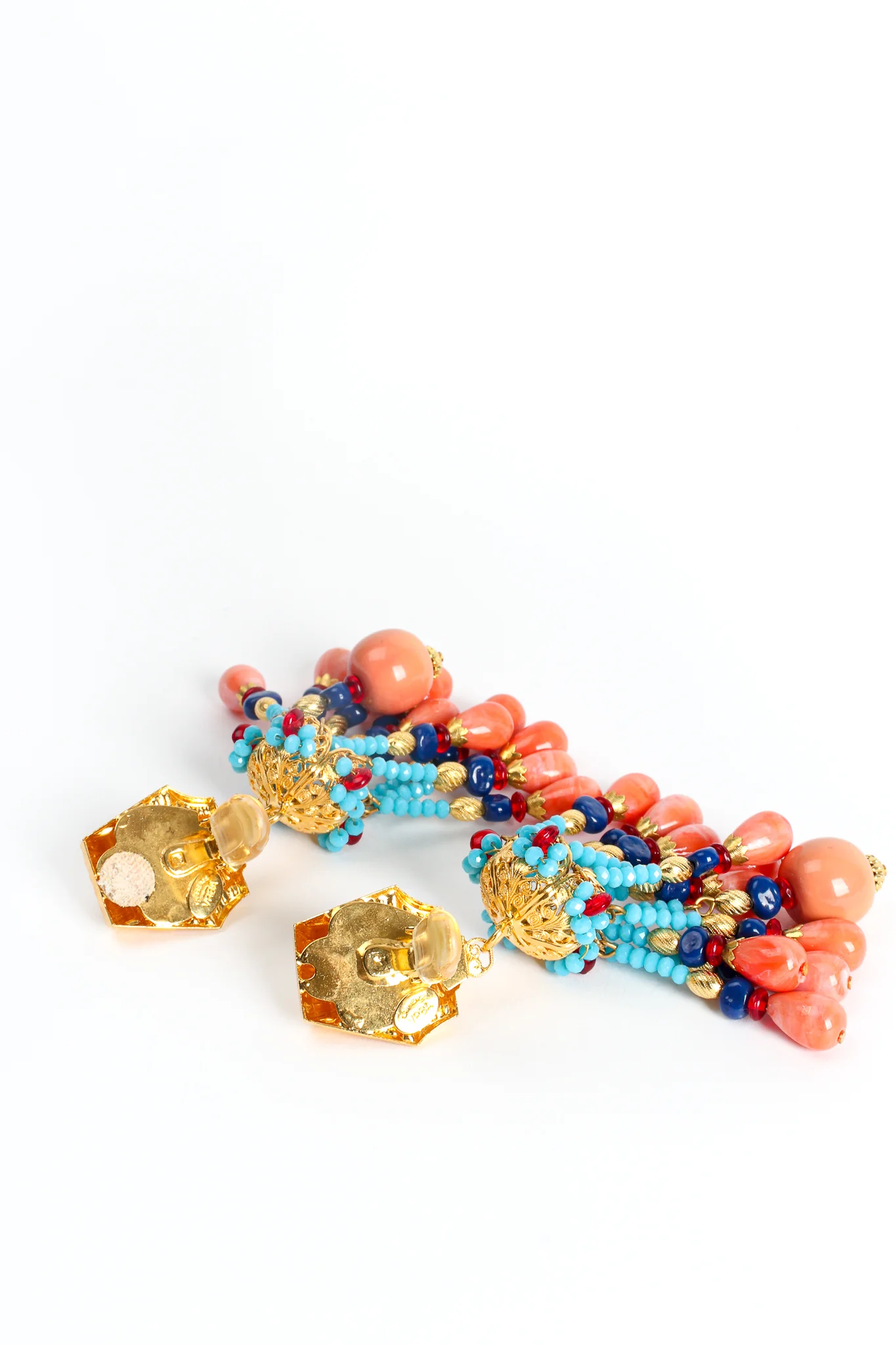 Egyptian Revival Chandelier Earrings - Image 7