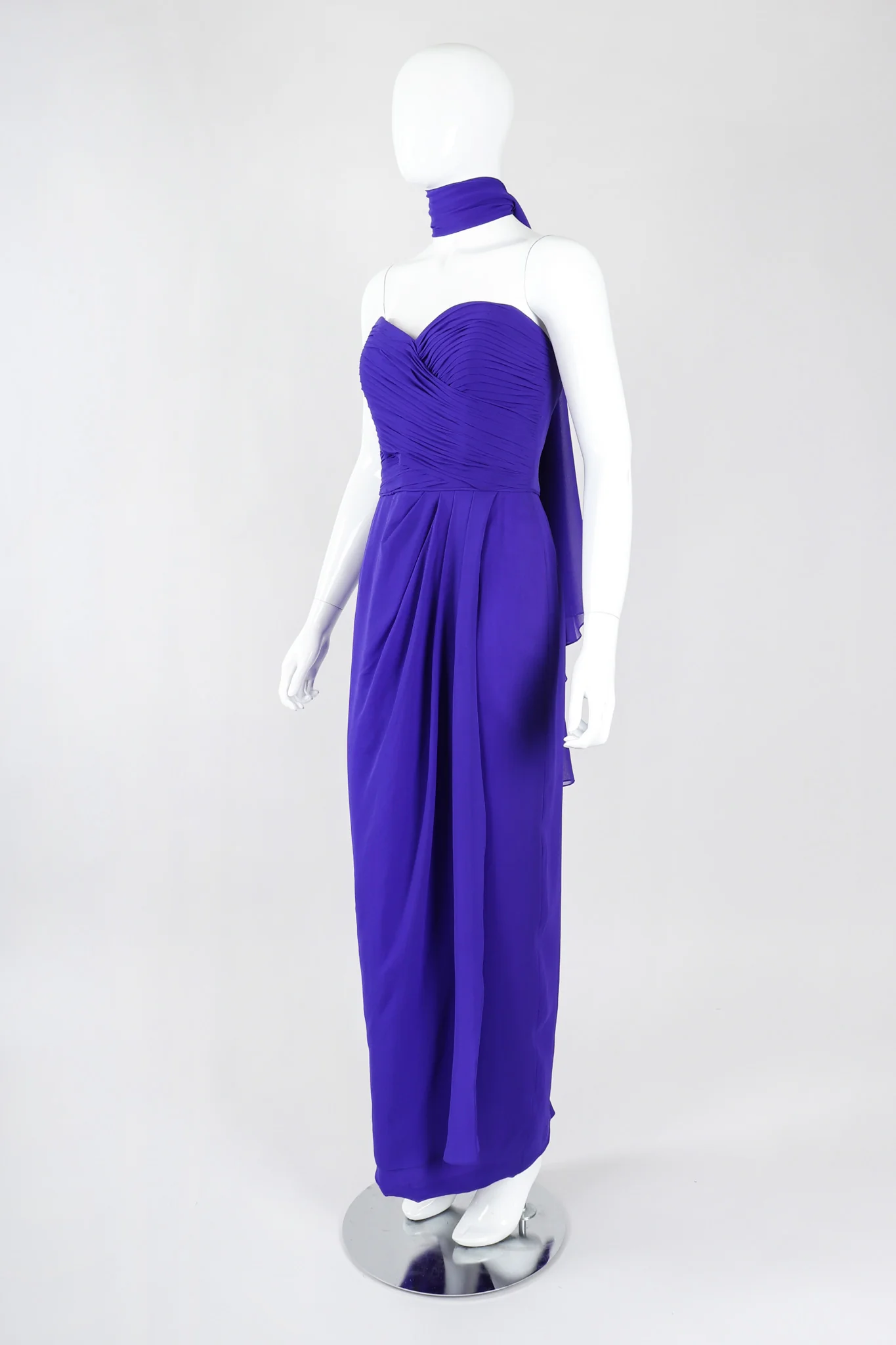 Electric Silk Strapless Sheath - Image 3